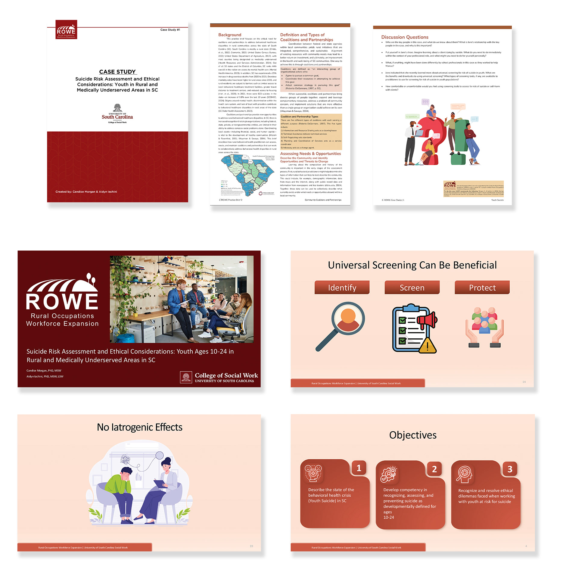 Redesigned training content for the University of South Carolina’s School of Social Work. The goal was to transform existing material into a simple, intuitive, and user-friendly format suitable for rapid deployment. The final product balanced clarity, accessibility, and professional polish—delivered on a tight timeline to support staff and student onboarding.