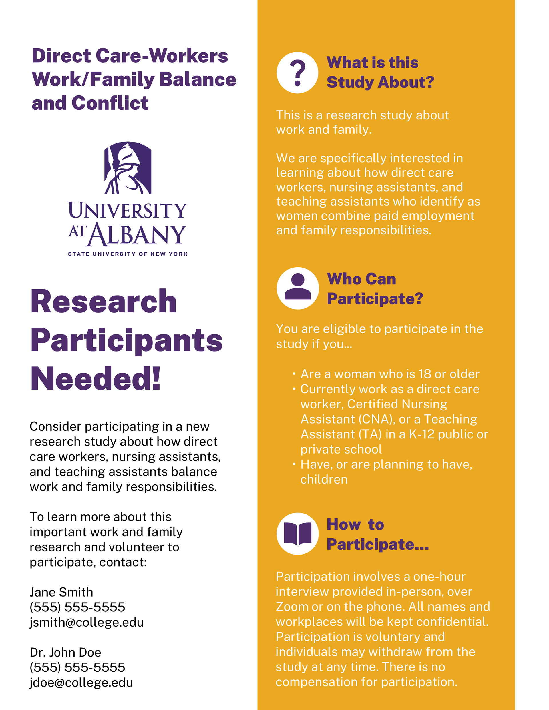 Commissioned Research Participant flyer (2024)