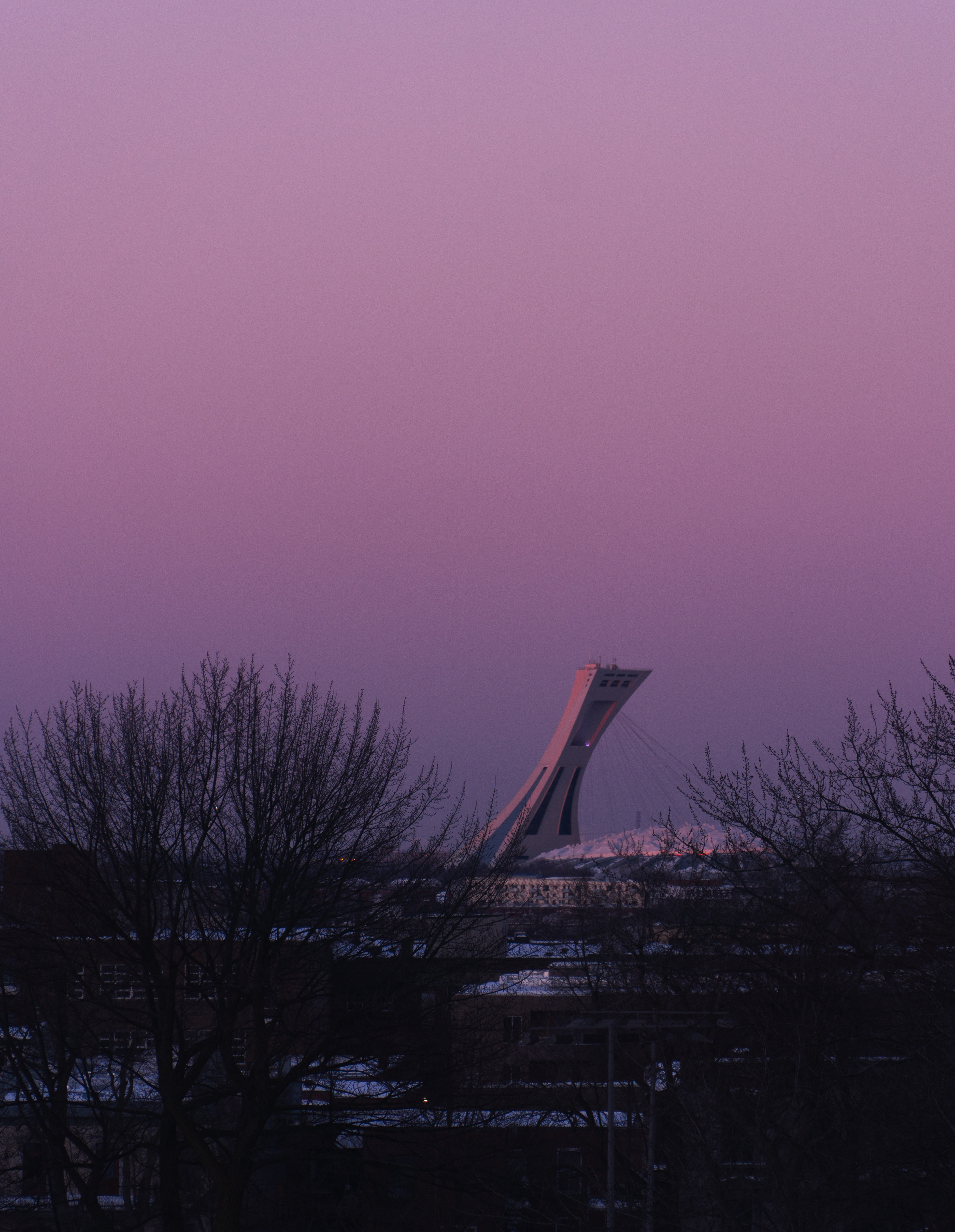 Coucher de soleil, Parc olympique - Montréal