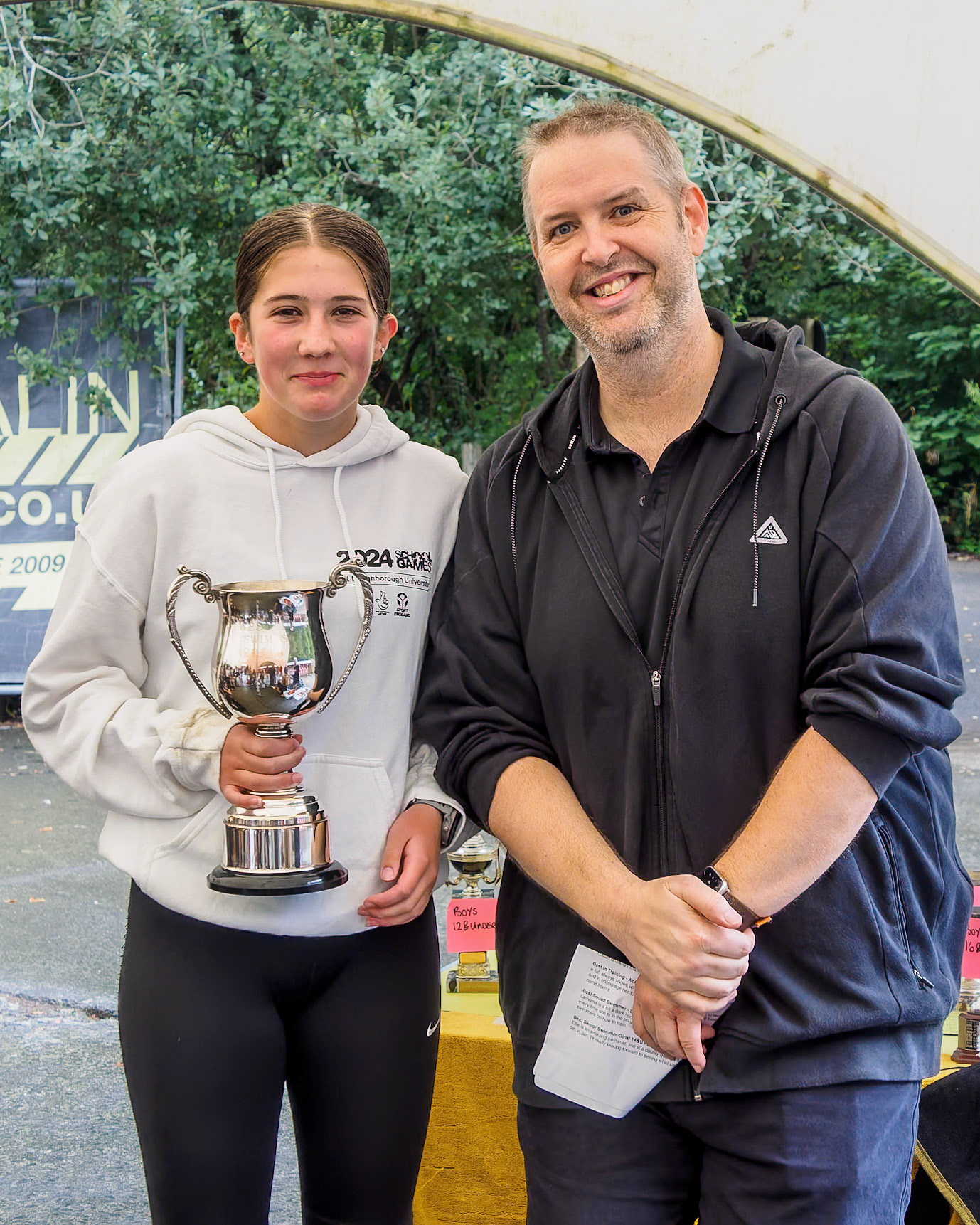 West Devon Swim Squad cup for best open water swimmer - Miri