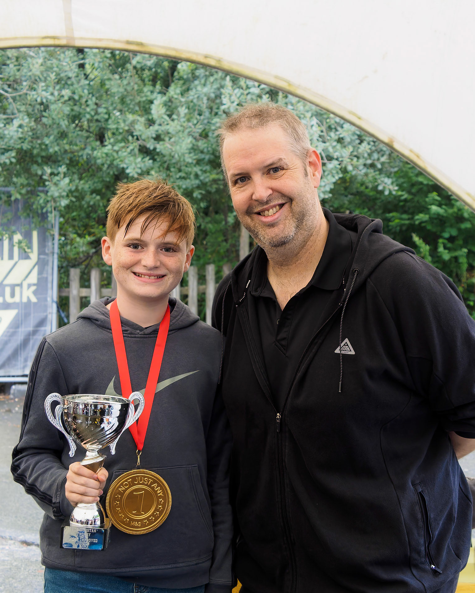 Sue Dunstan Junior Boy trophy for most improved junior boy - Harry