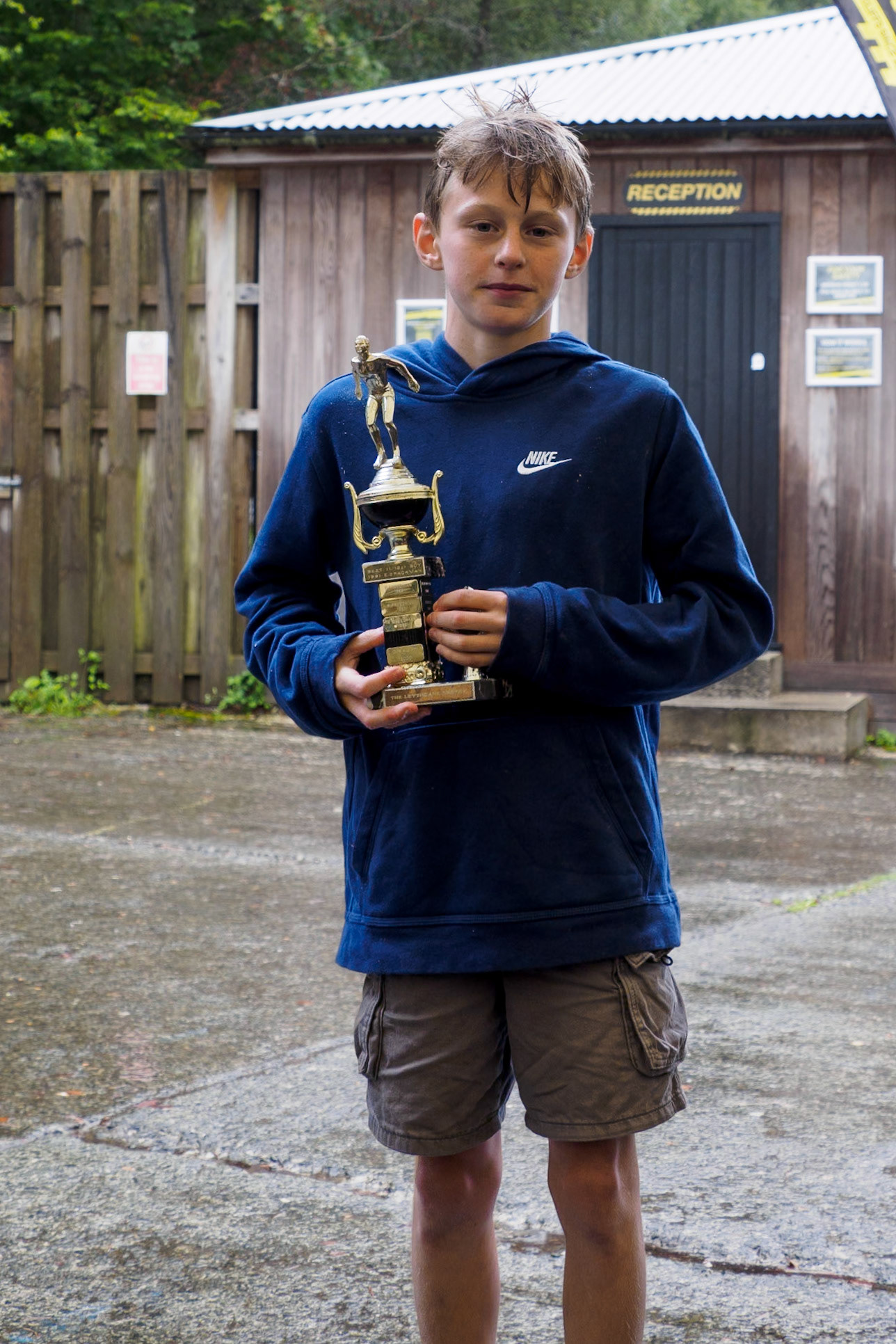 12 &amp; U boys' sprint champion -Tristan