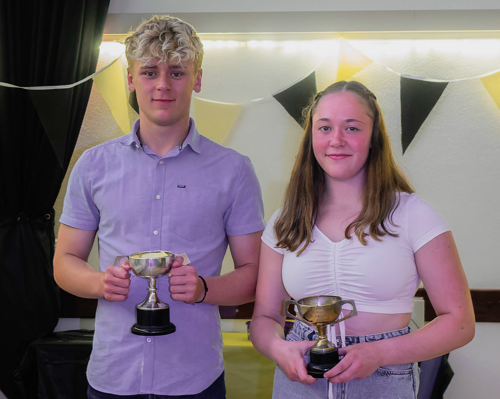 Swimmers' choice - Samuel (Kathy Kent Cup) and Hannah