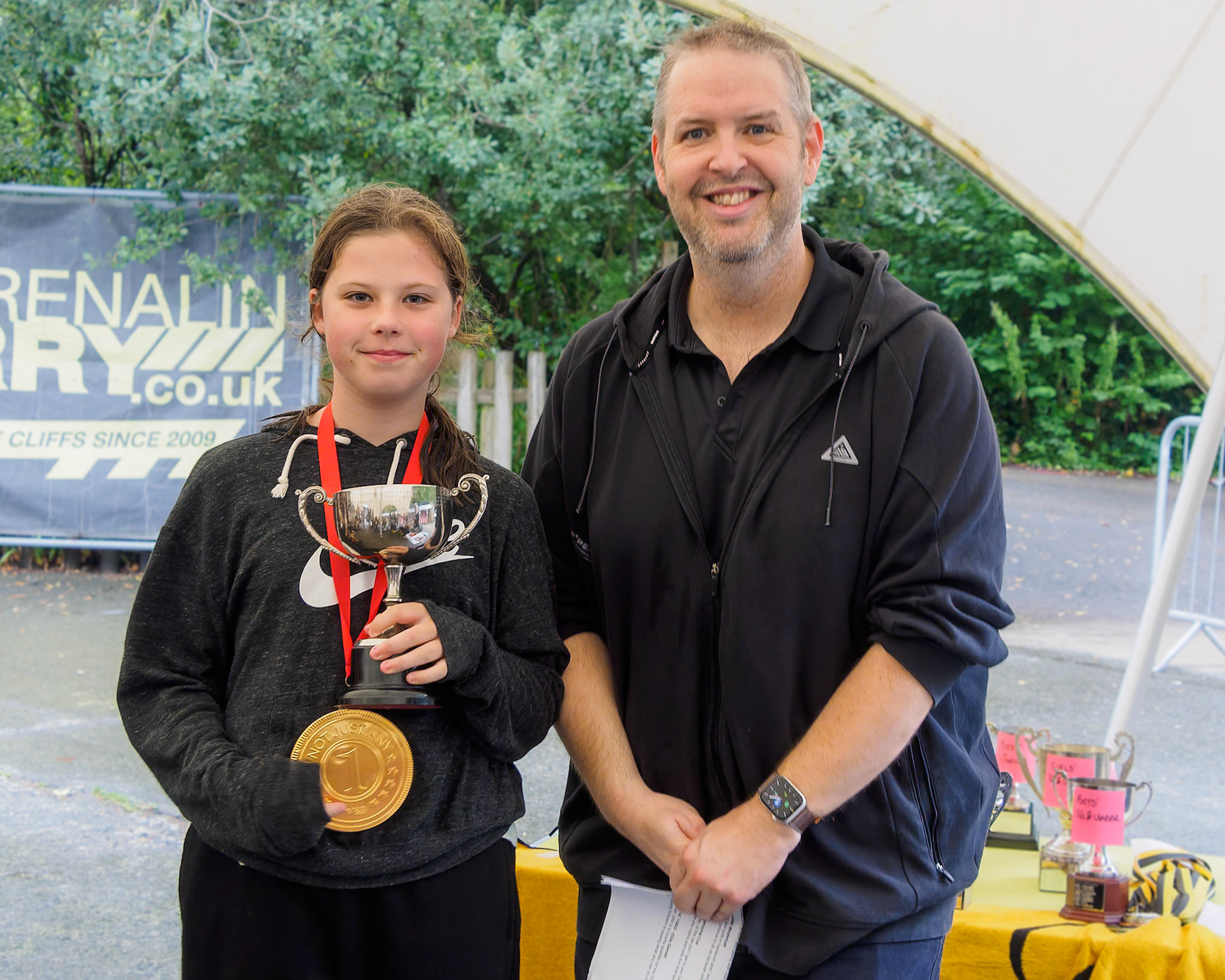 Texaco Trophy for most improved junior girl - Tilly