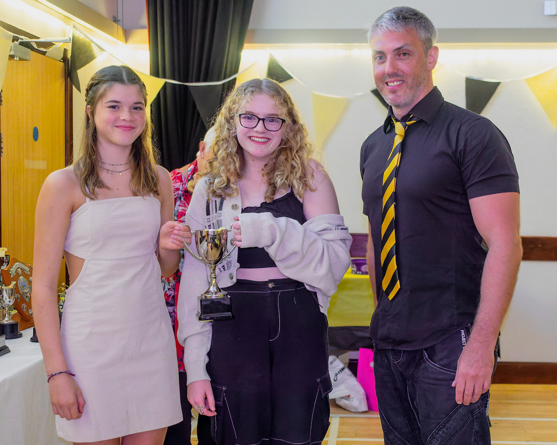 Sue Dunstan trophy for most improved senior girl - Nell &amp; Holly