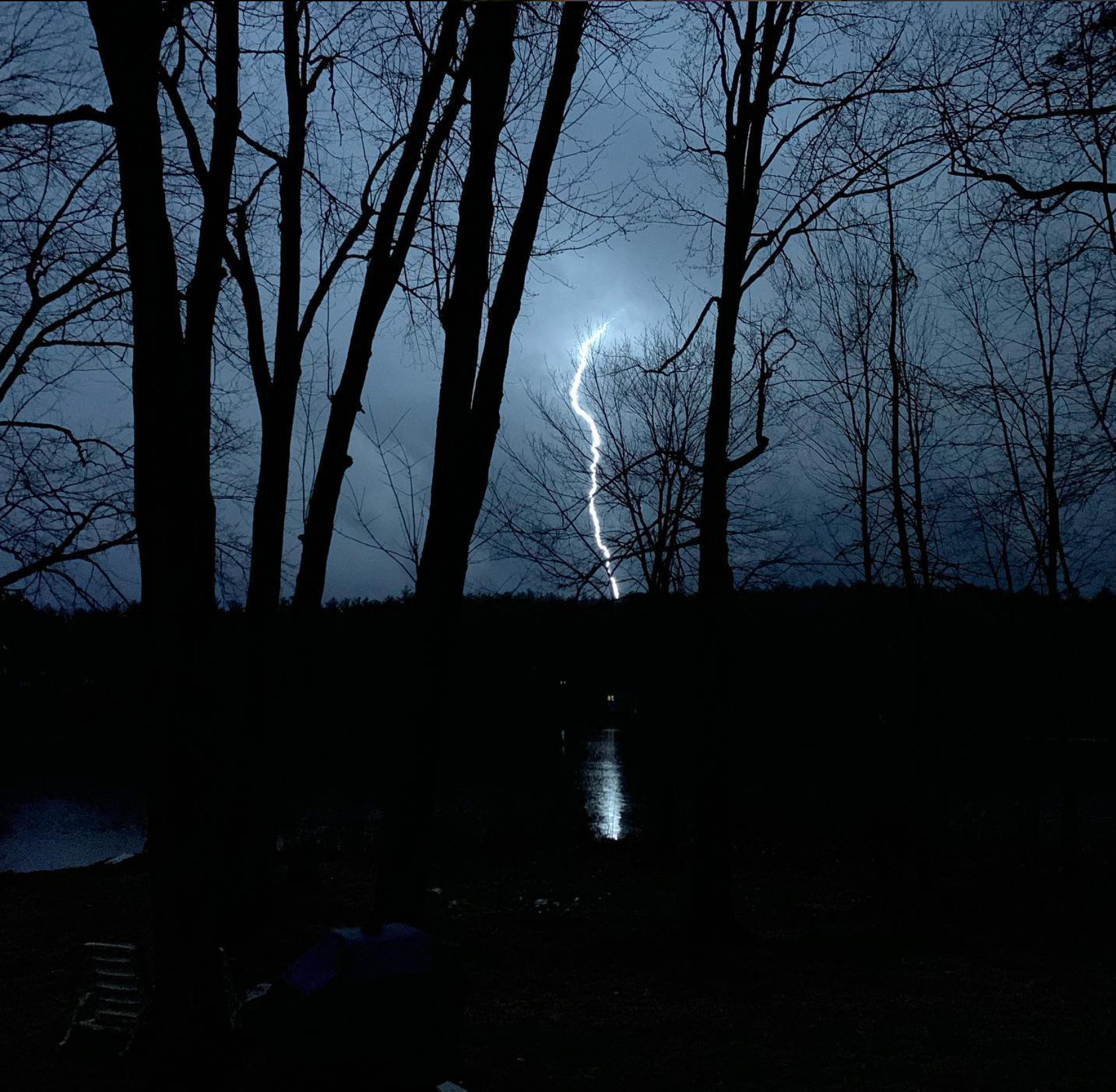 Snow Pond Lightning