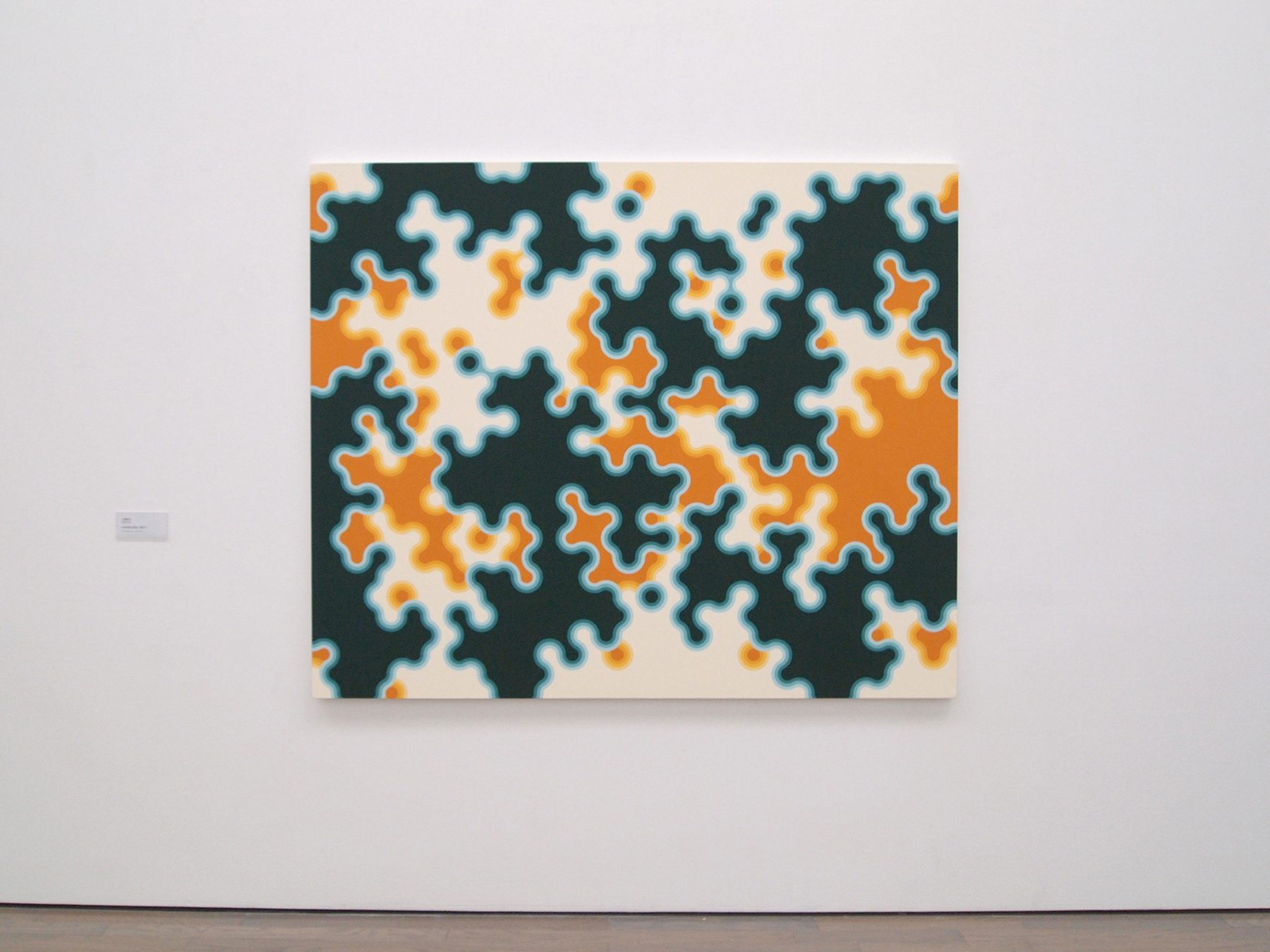 "construction 0911" 2009 acrylic gouache on canvas 162 x 194cm 群馬青年ビエンナーレ2010