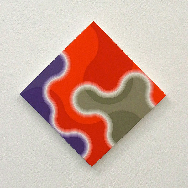 "1010-3" 2010 acrylic gouache on canvas 38.6 x 38.6cm private collection