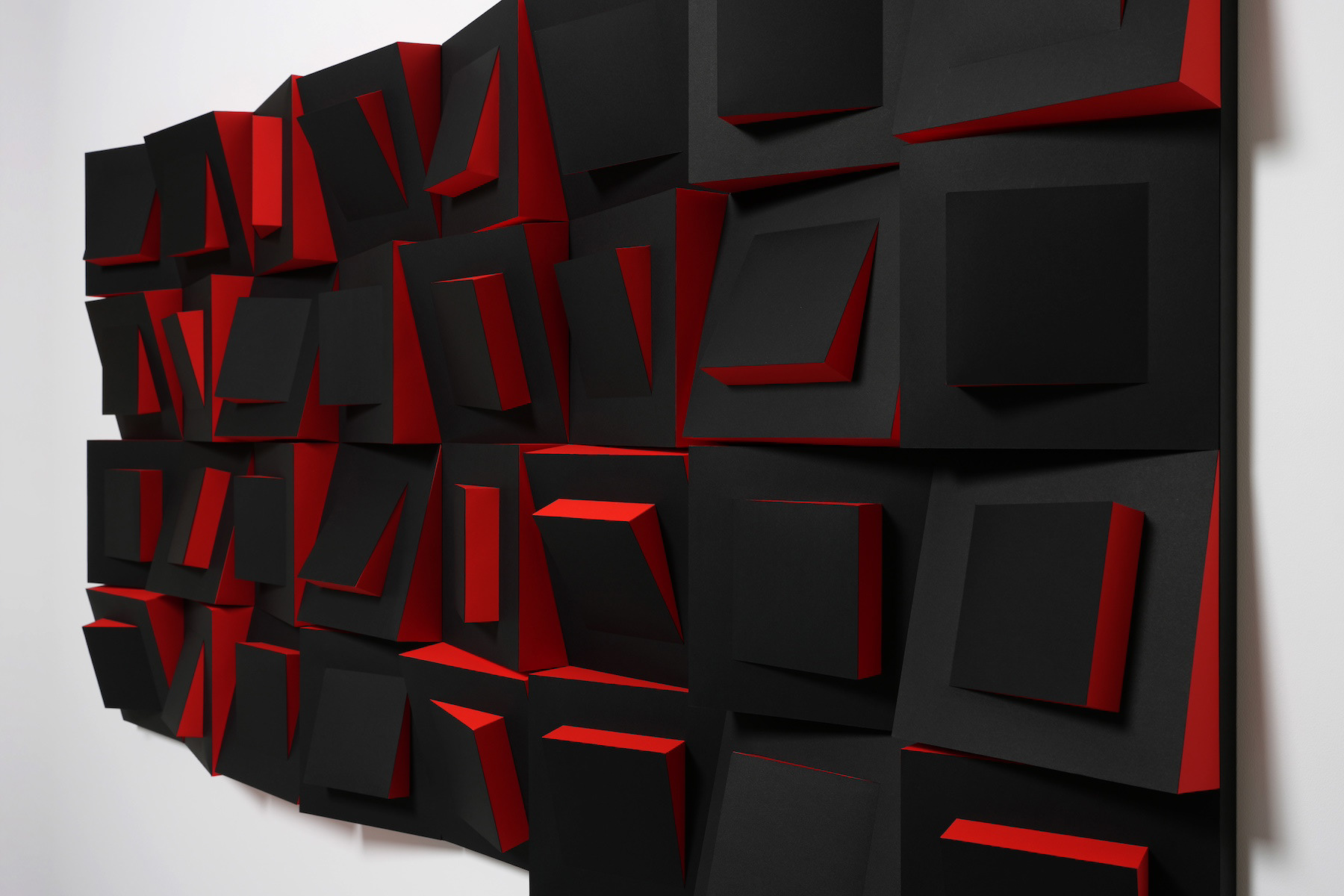 "2407" 2024 paper, glue, wood panel 100×200×14cm