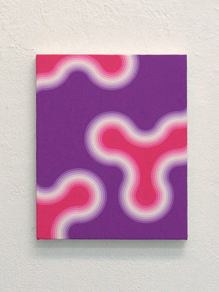 "1007-4" 2010 acrylic gouache on canvas 27.3 x 22cm