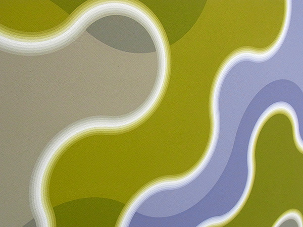 "1008-2" 2010 acrylic gouache on canvas 128.6 x 128.6cm ホテルサンルート川崎