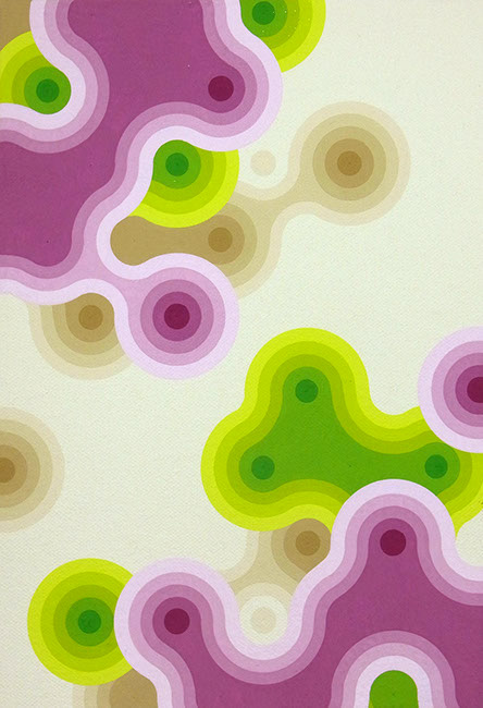 "1002" 2010 acrylic gouache on canvas 22.7 × 15.8cm private collection