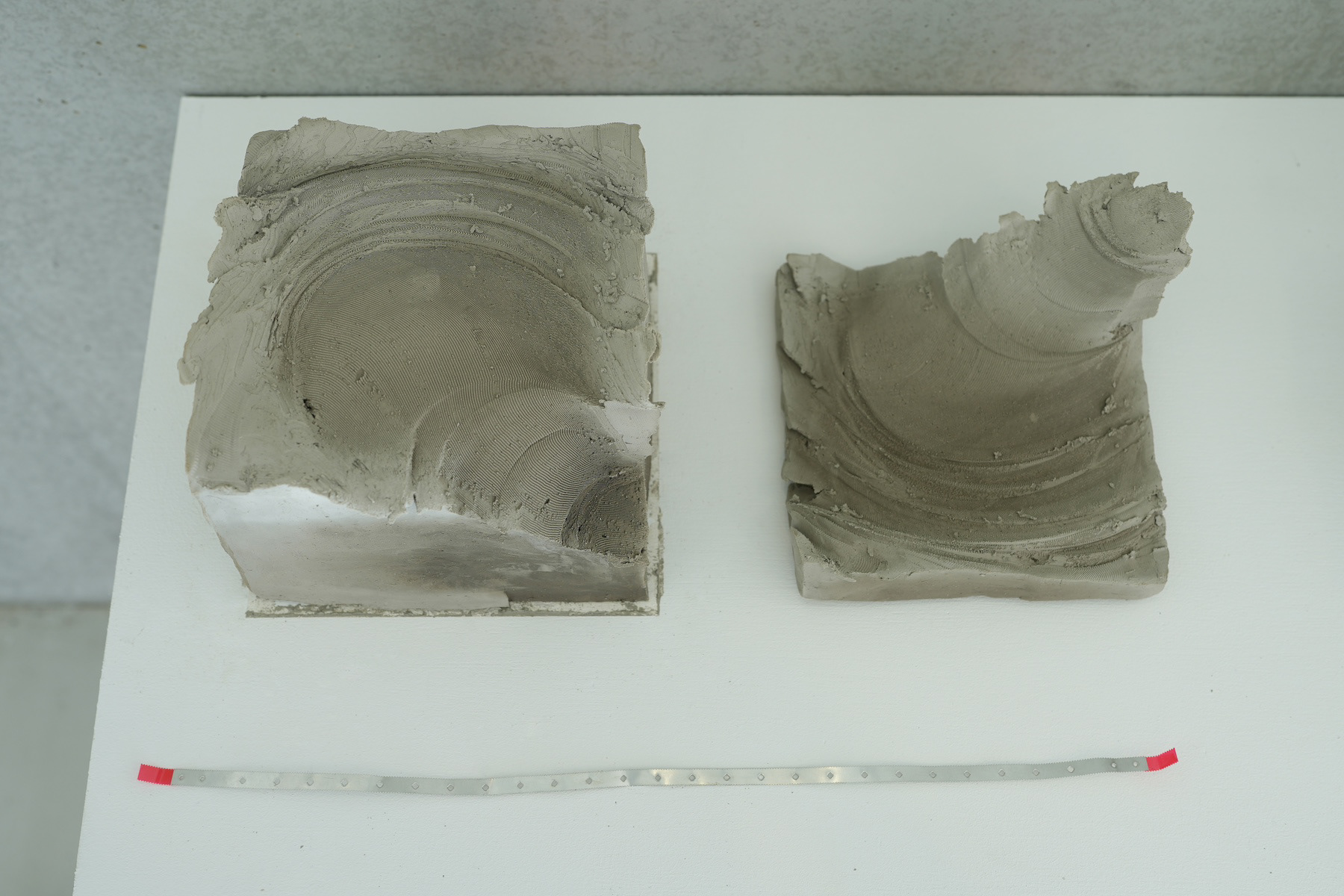 ラップの刃による切断の断面