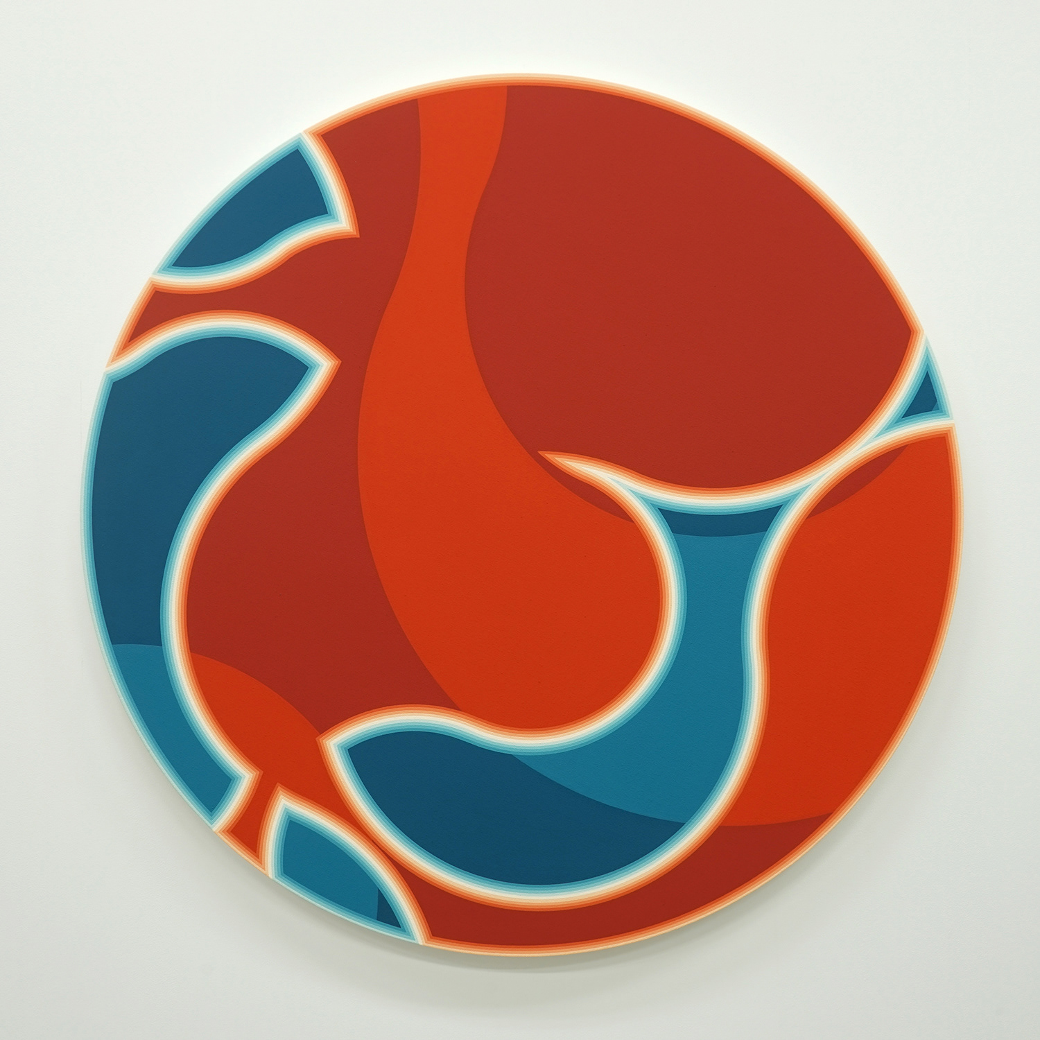 "1308" 2013 acrylic gouache on canvas φ90cm