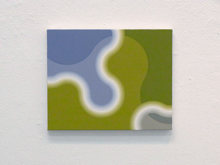 "1009-1" 2010 acrylic gouache on canvas 22 x 27.3cm
