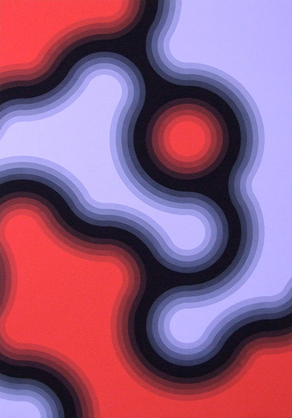 "1003" 2010 acrylic gouache on canvas 72.7 x 50cm