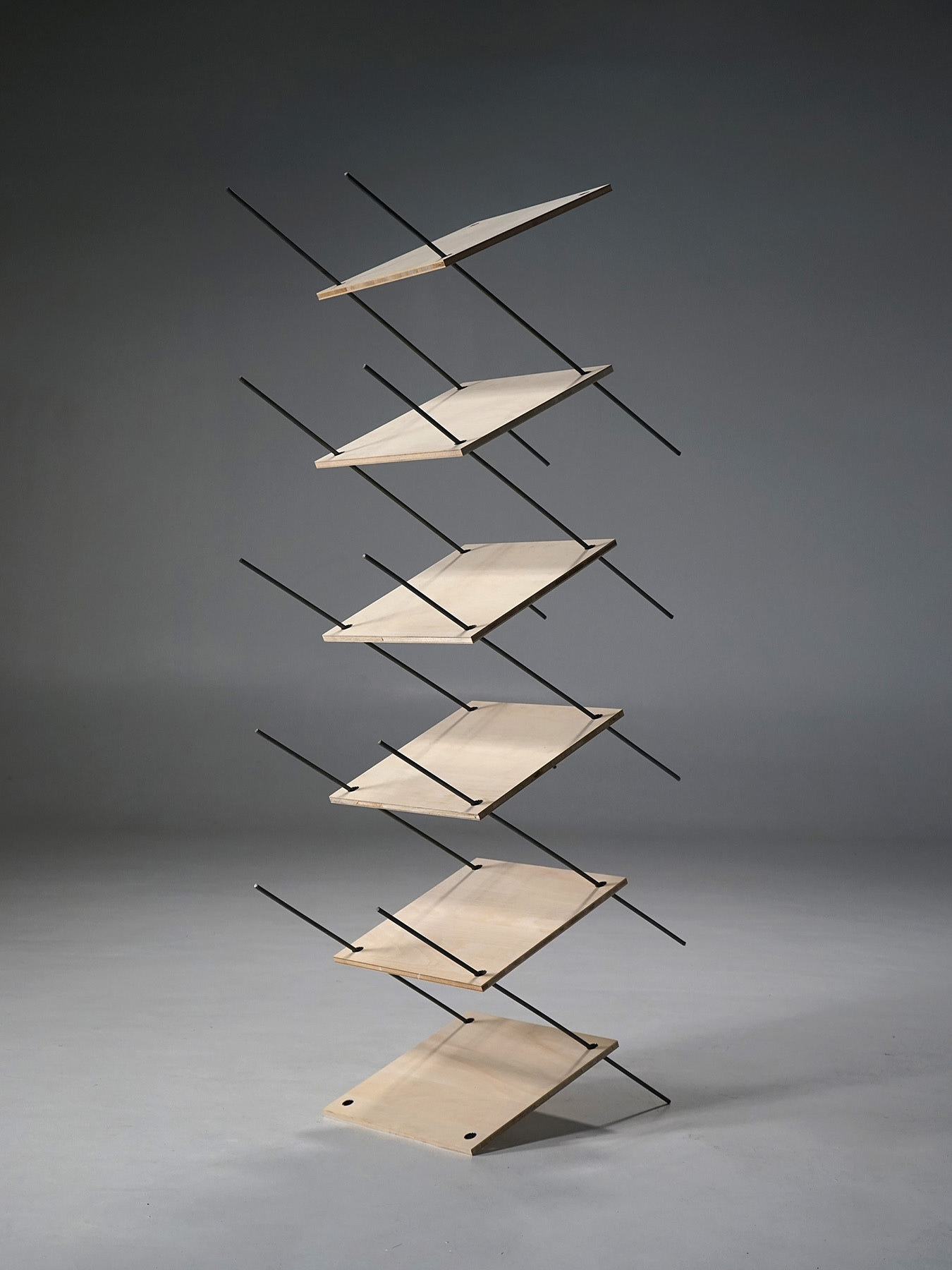 "1602-1" 2016 W45 x D90 x H180cm Wood panel, Steel, Stainless steel