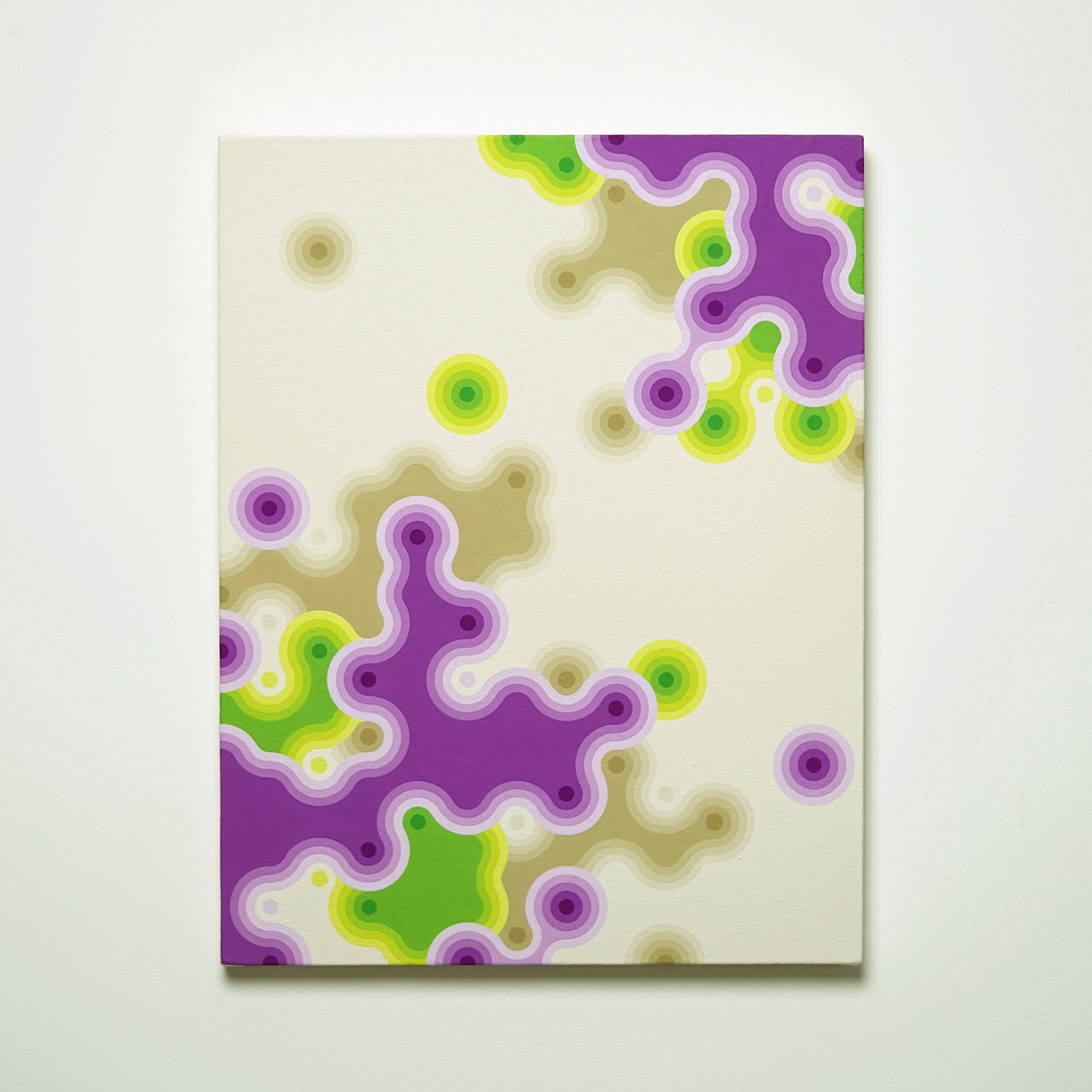 "1001-2" 2010 acrylic gouache on canvas 41 x 31.8cm