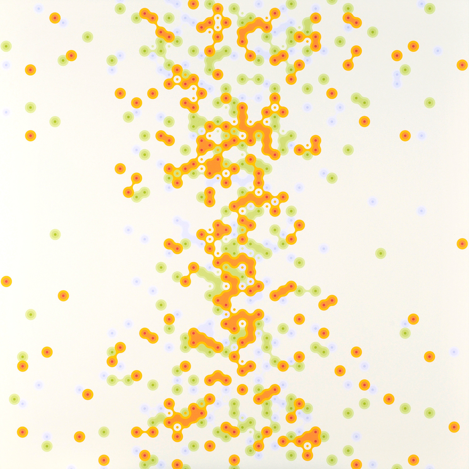 "system construction 0811" 2008 acrylic gouache on canvas 162 x 162cm 筑波大学修了制作展優秀作品賞