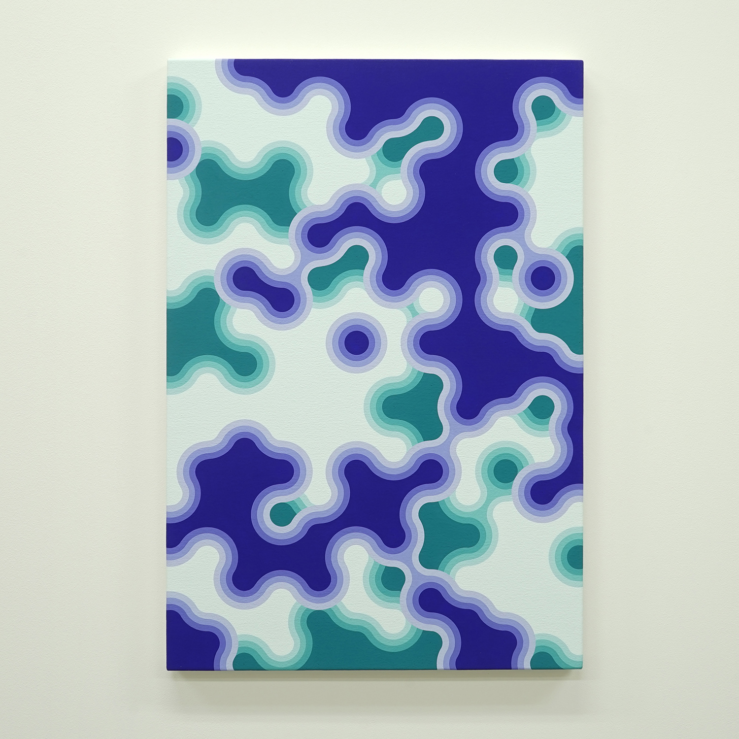 "construction 0912-1" 2009 acrylic gouache on canvas 60.6 x 40.9cm