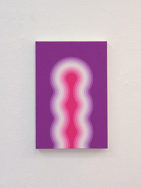 "1005-1" 2010 acrylic gouache on canvas 33.4 x 22.1cm private collection