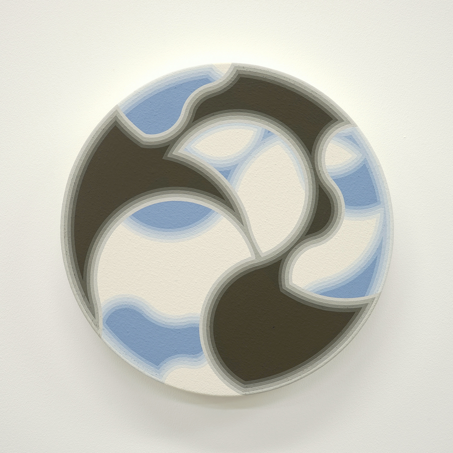 "1211-1" 2012 acrylic gouache on canvas φ24cm