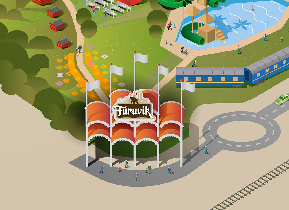 Illustrated map by Nils-Petter Ekwall