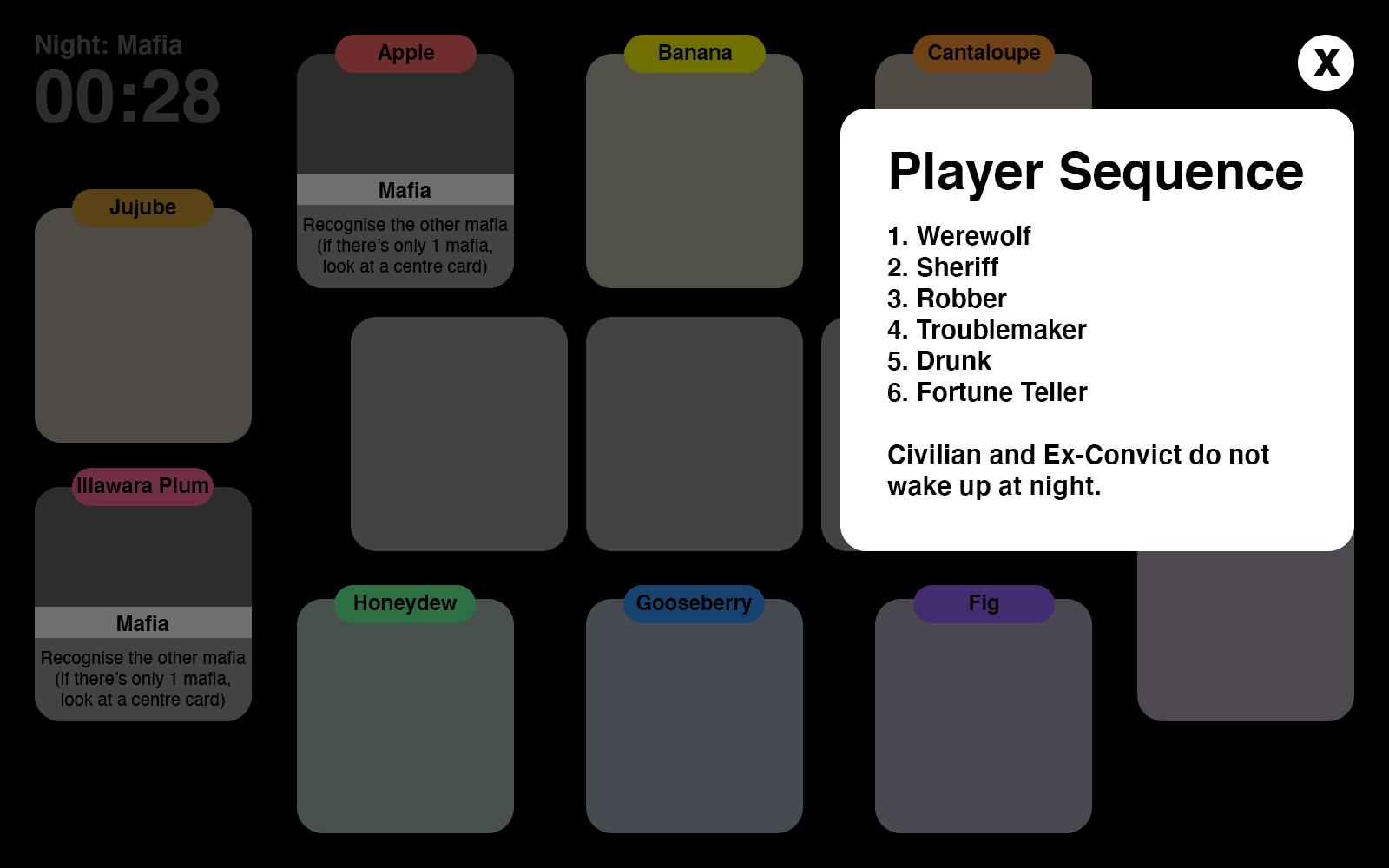 Player Sequence
