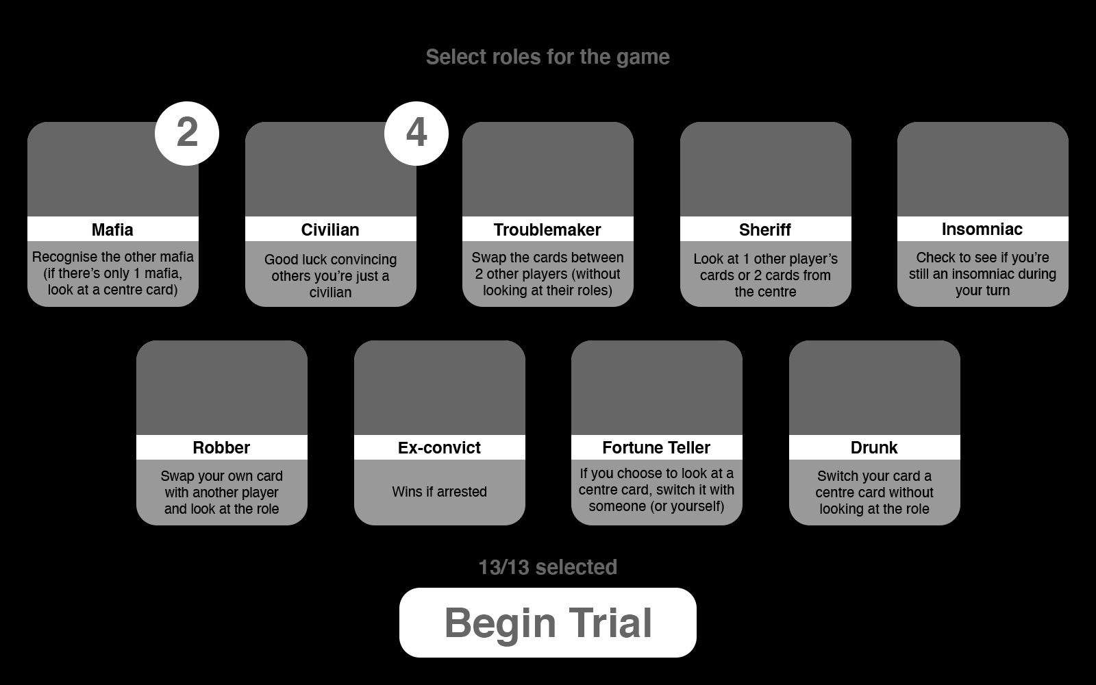 Role Selection