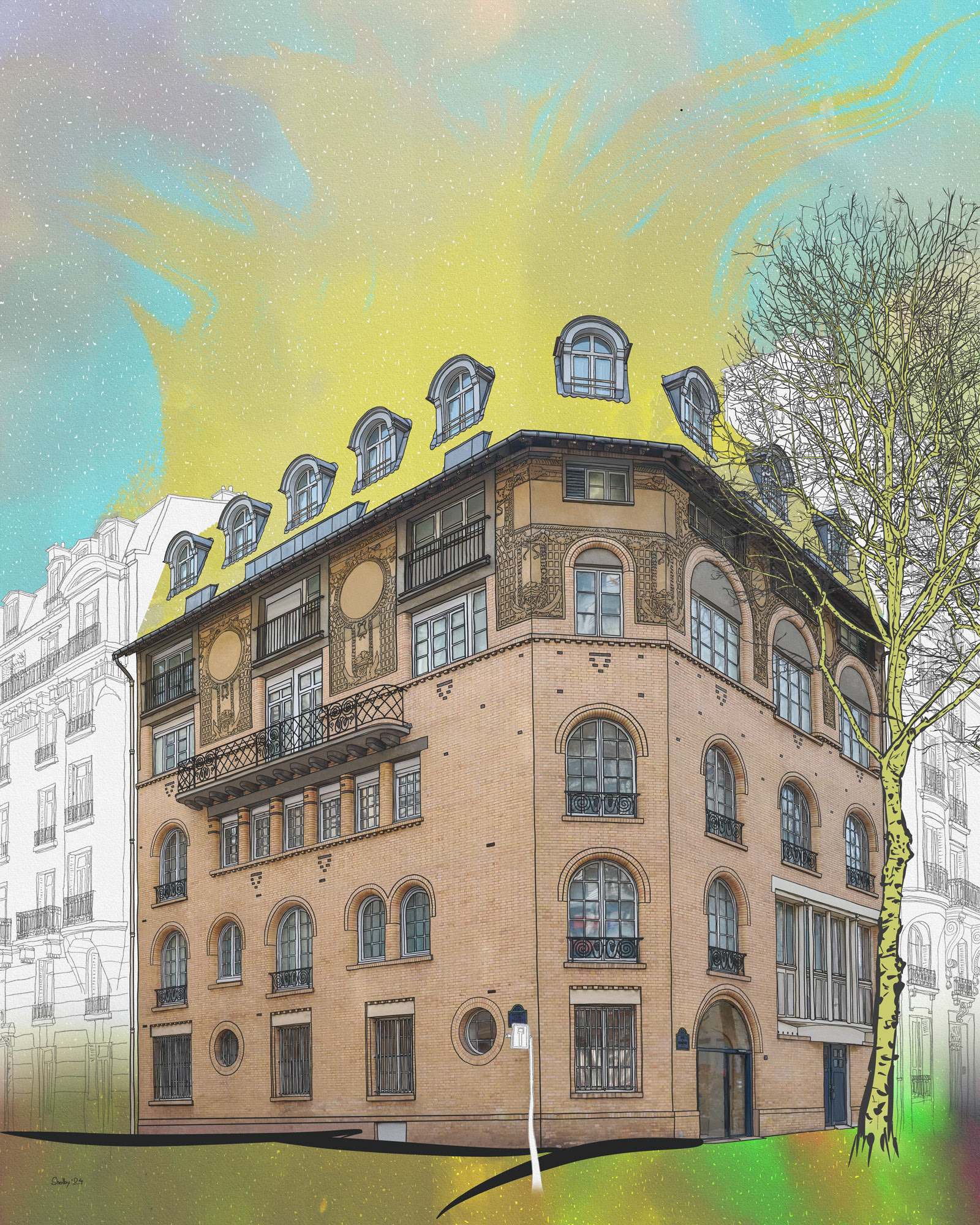 Rue de Rémusat (100x80)