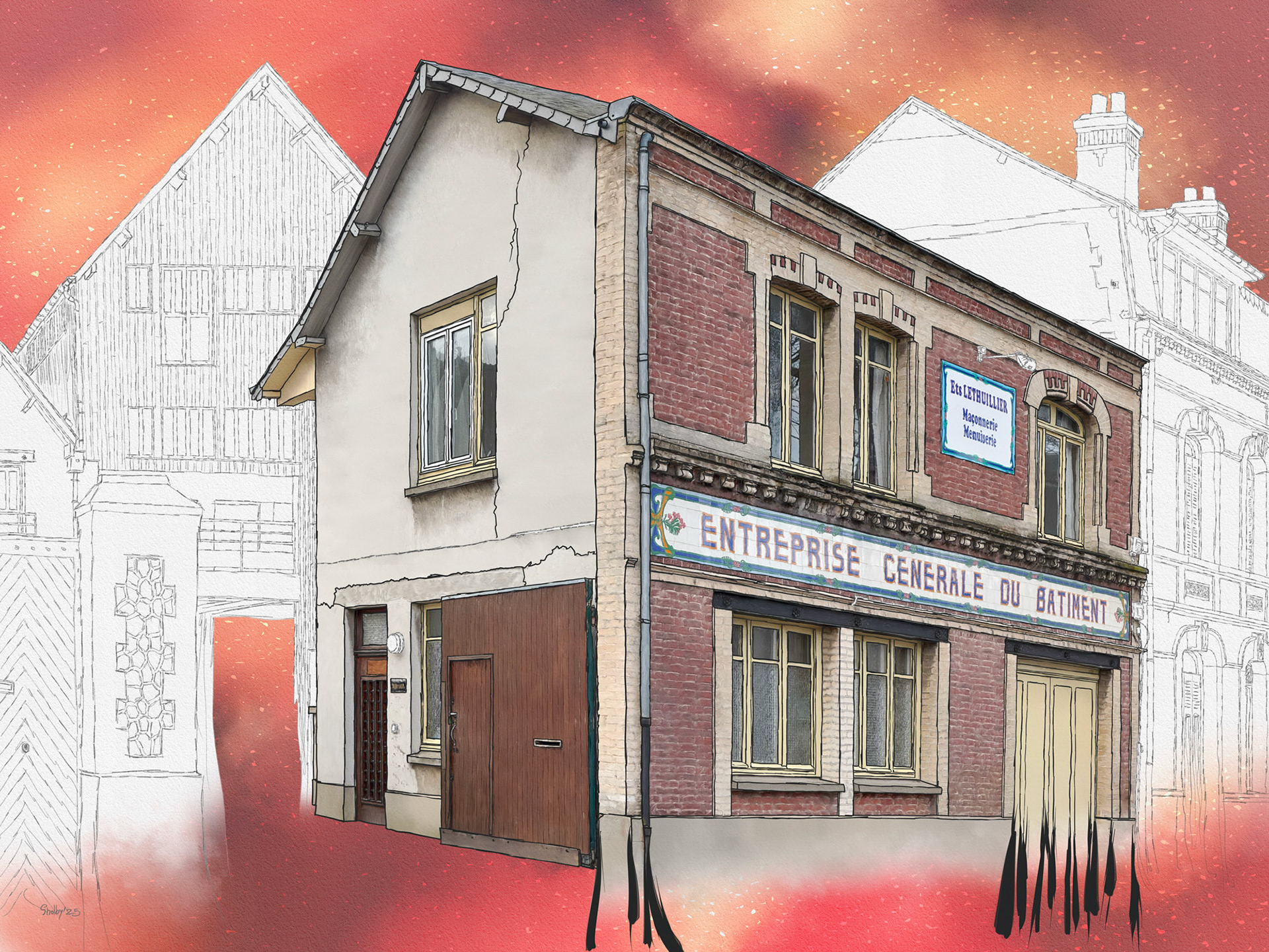 Fécamp - Rue Jules Ferry (60x80)