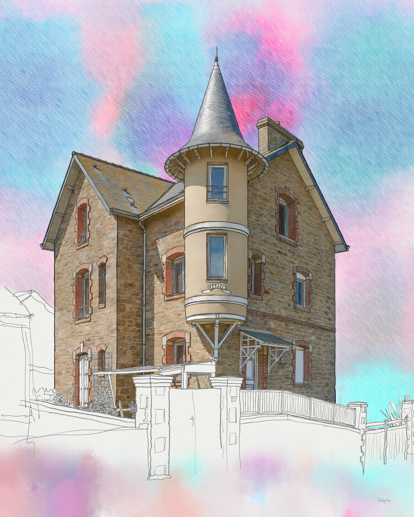 Saint-Malo - Impasse des Hautes Falaises 1 (100x80)