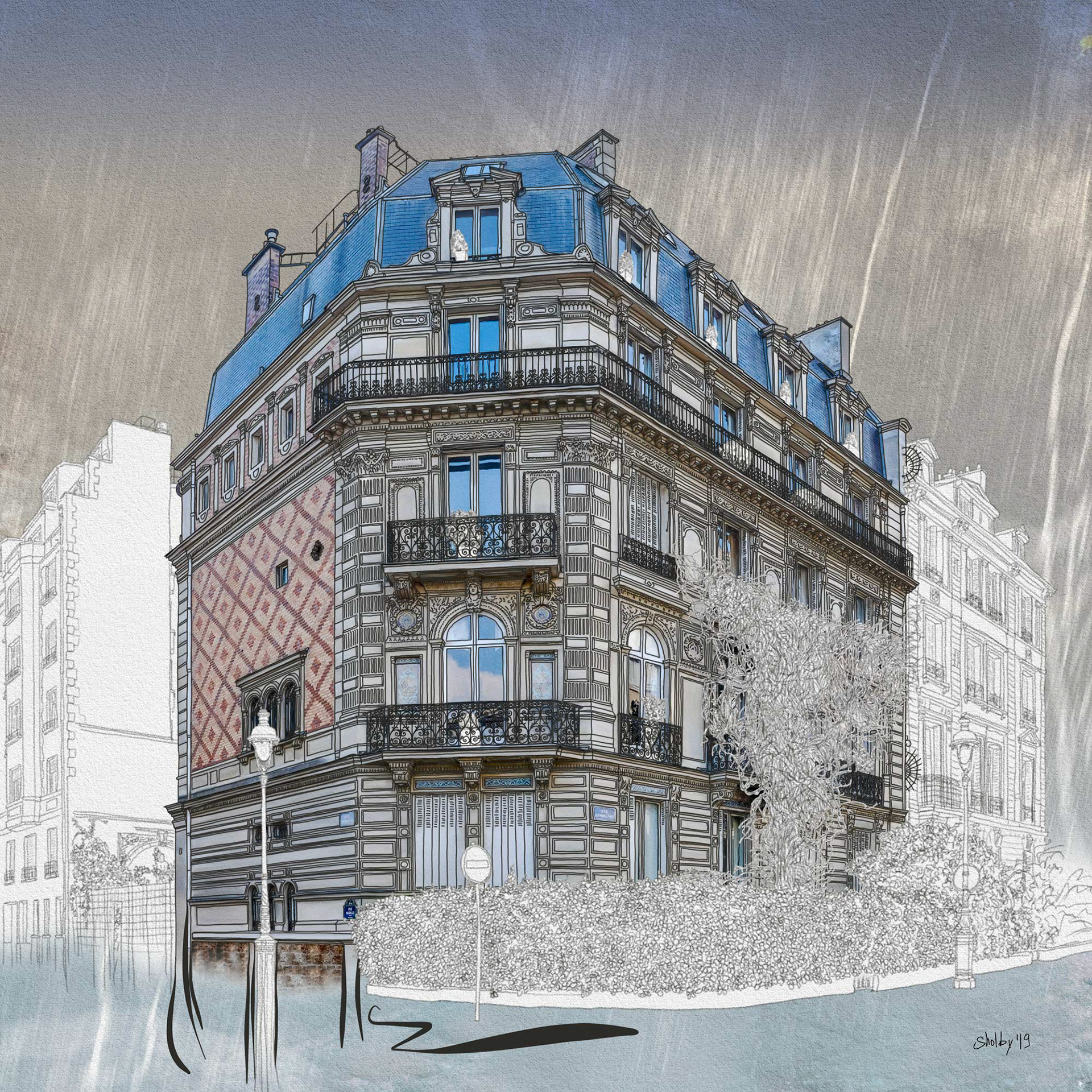 Rue Rembrandt /2 (50x50)