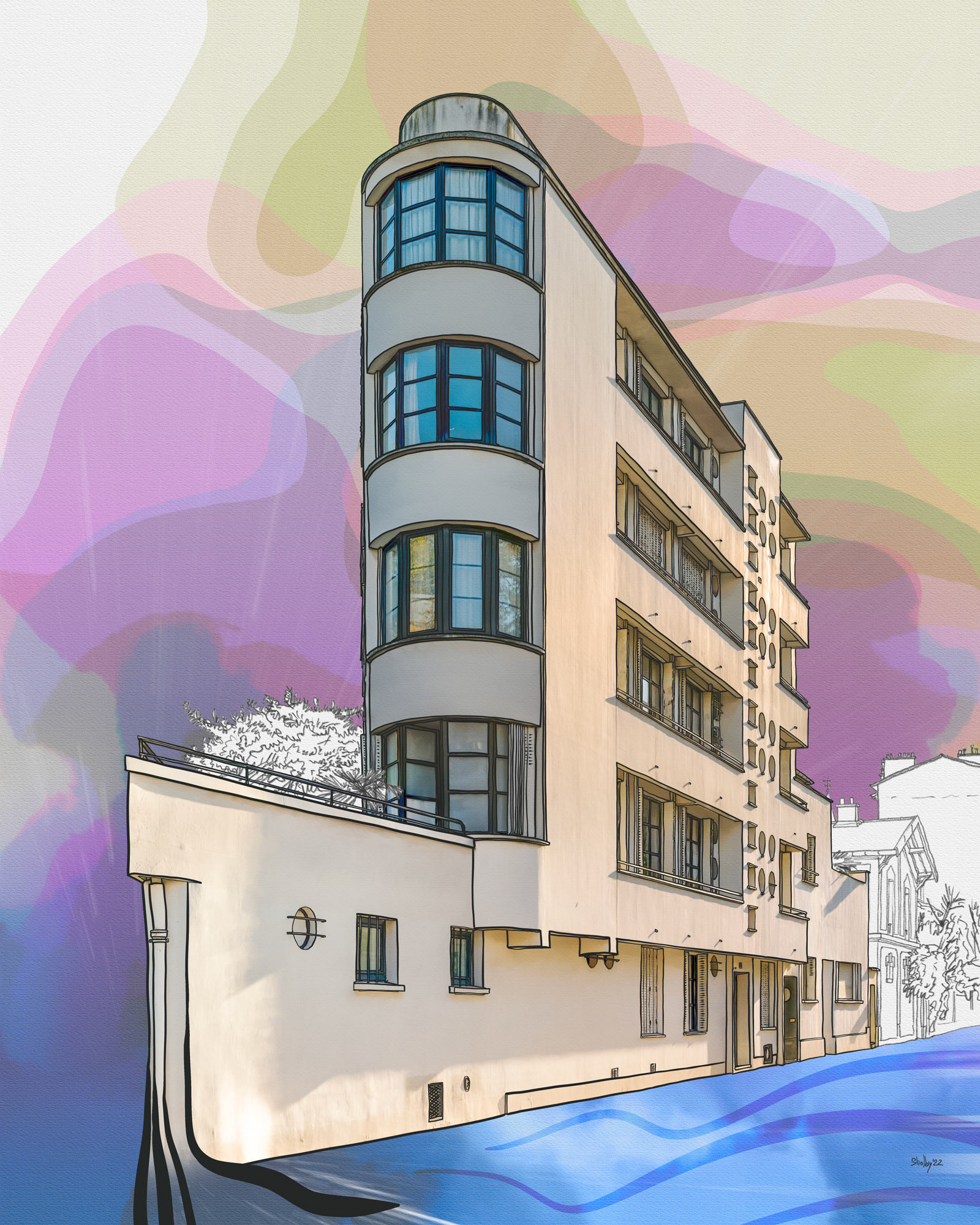 Rue Denfert Rochereau 2 (100x80)