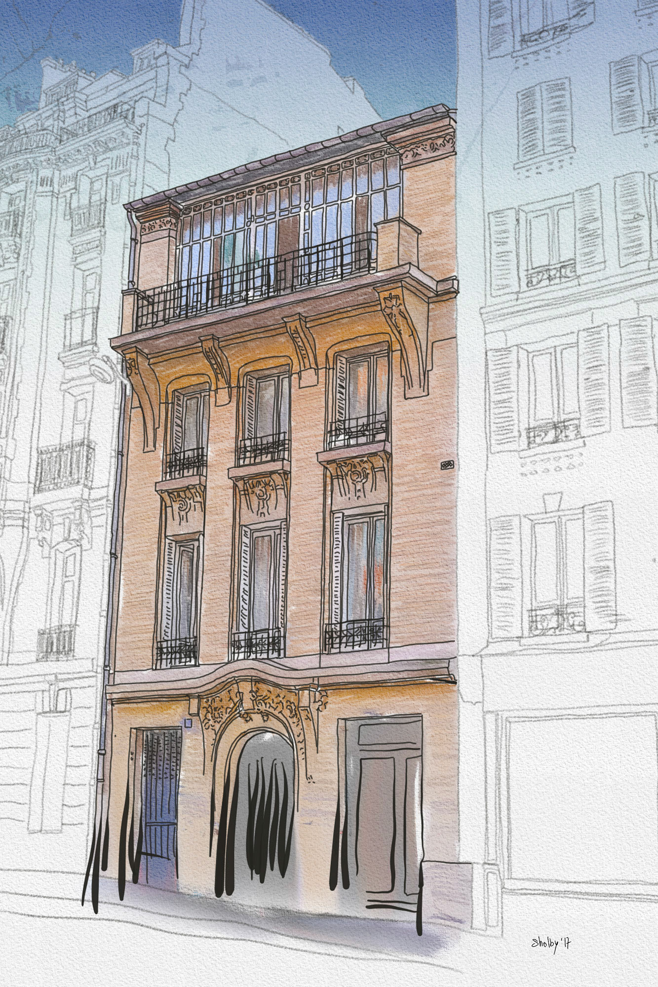 Rue du Val de Grace (60x40)