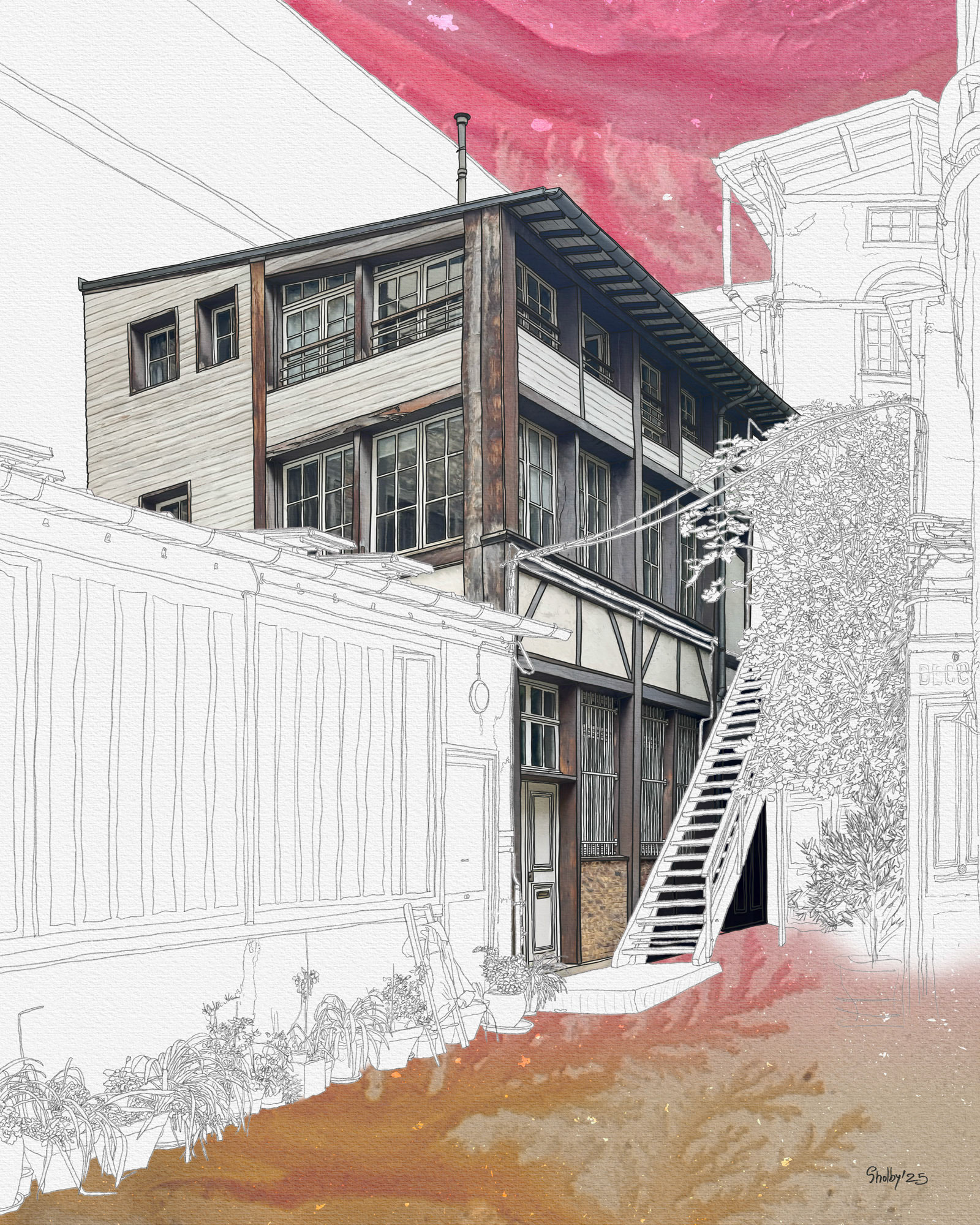 Rue Delambre (50x40)