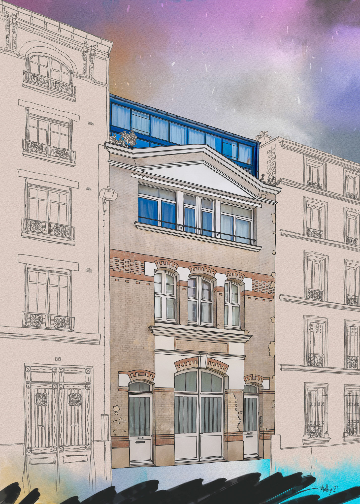 Rue Paul Fort (70x50)