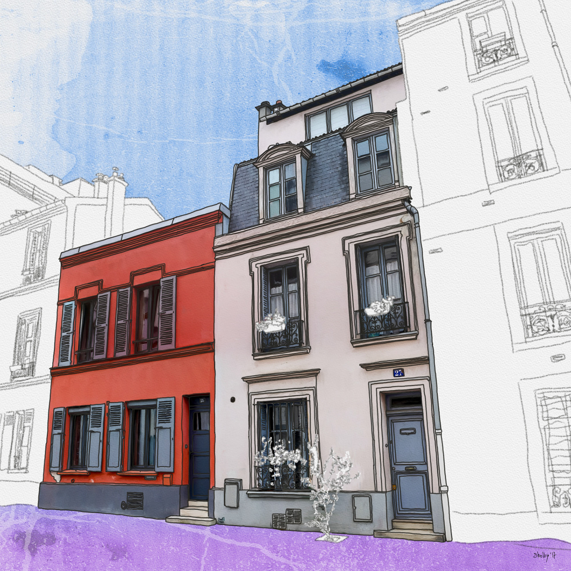 Rue de l'Aude /2 (60x60)