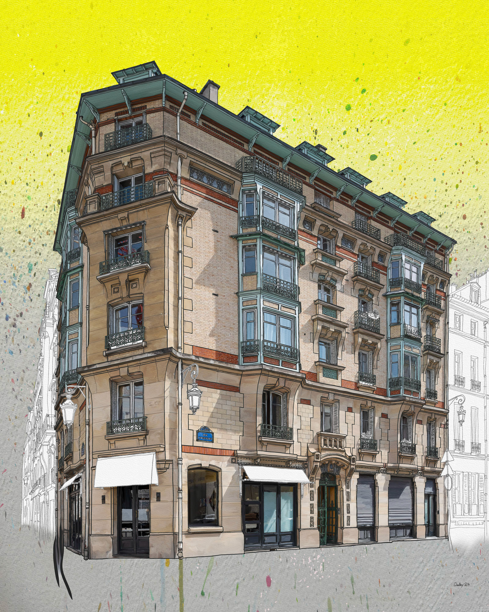 Rue Rousselet (100x80)