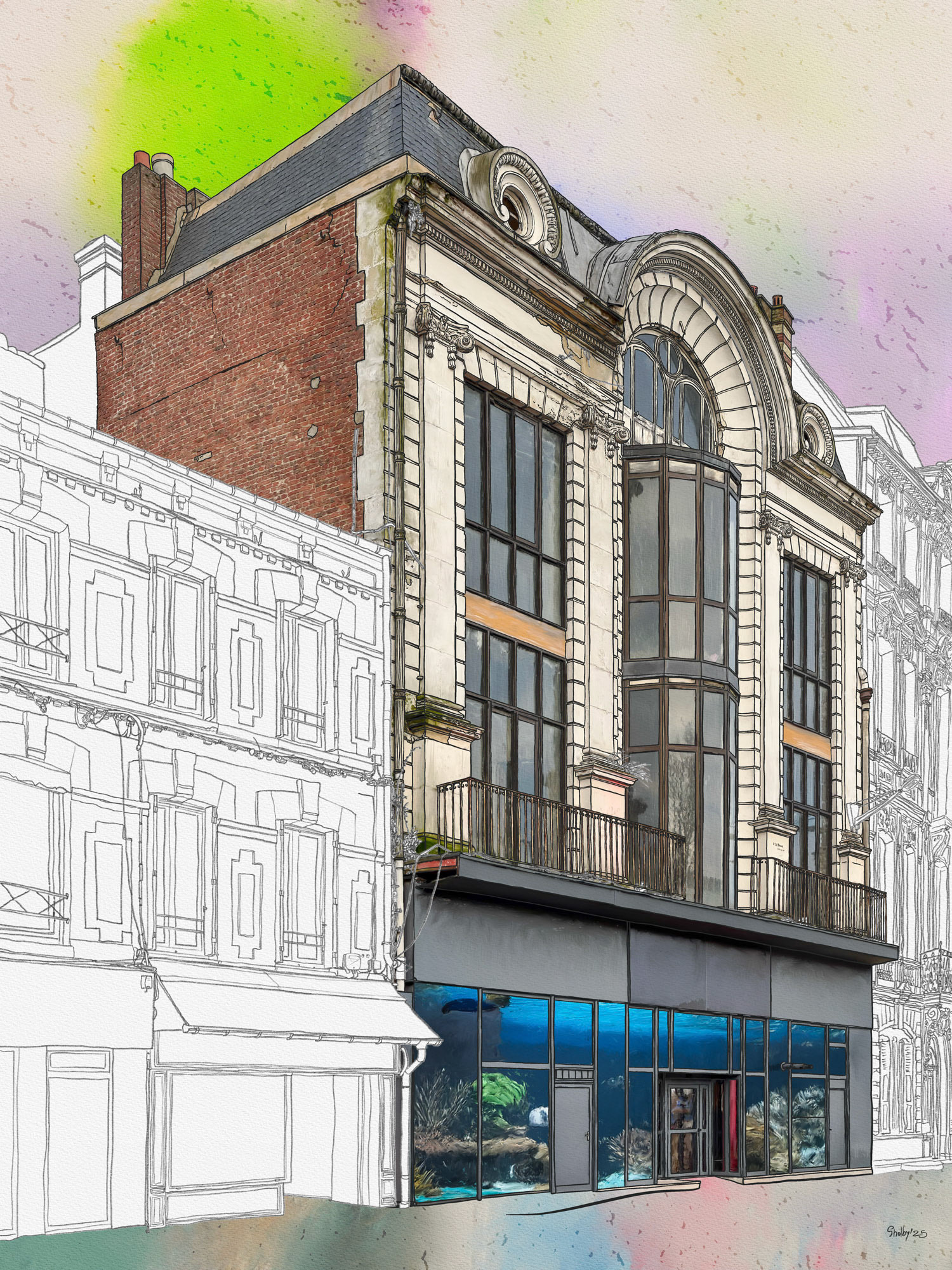 Fécamp - Place Charles de Gaulle (80x60)