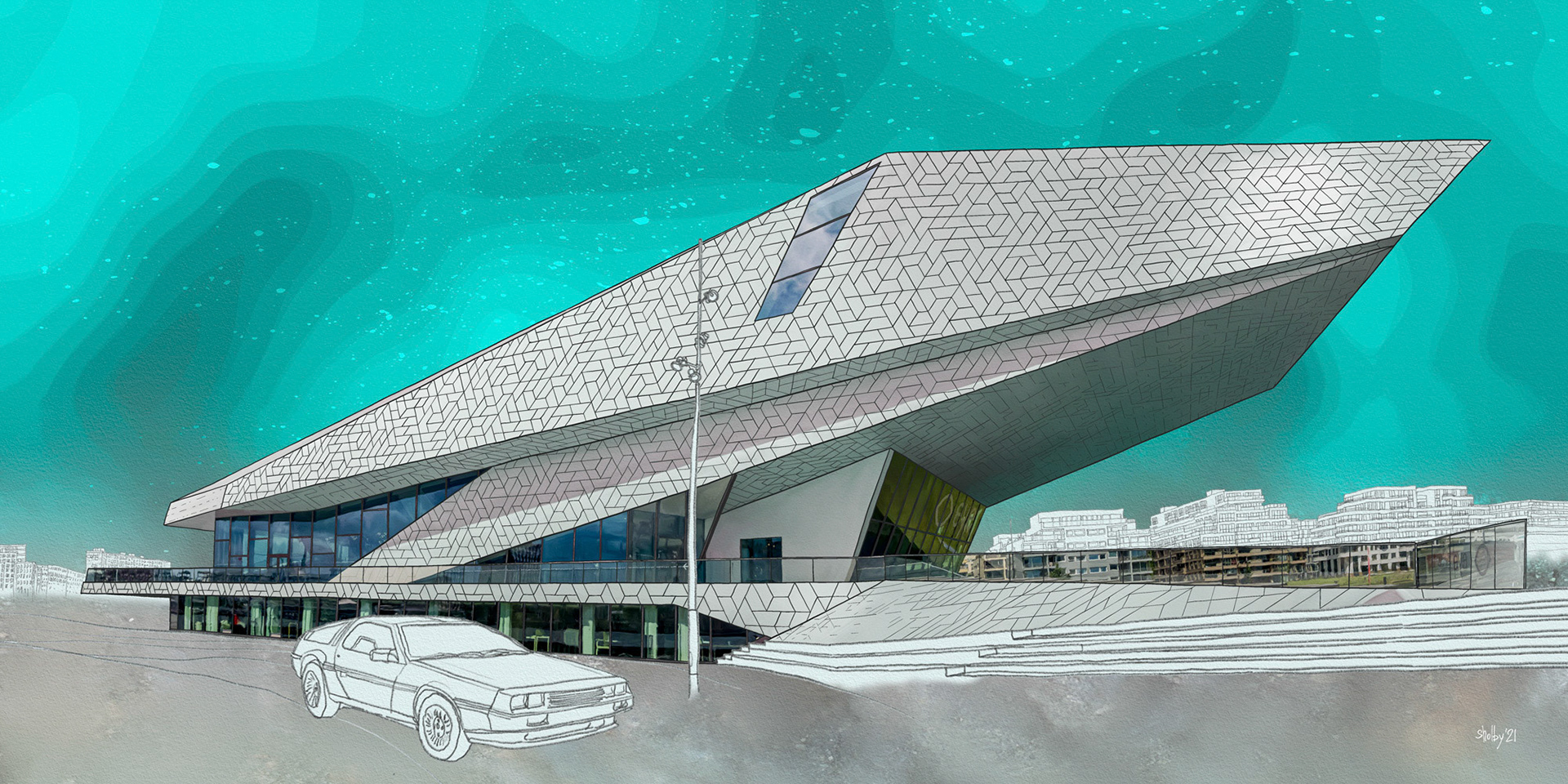 Amsterdam - IJpromenade (50x100)