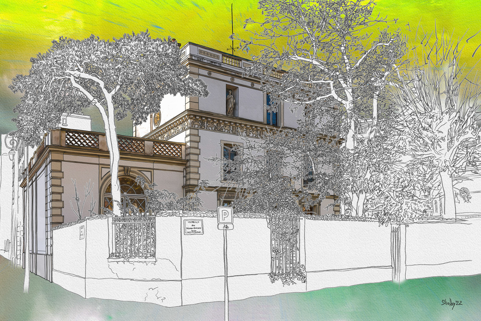 Rue Salomon Reinach (40x60)