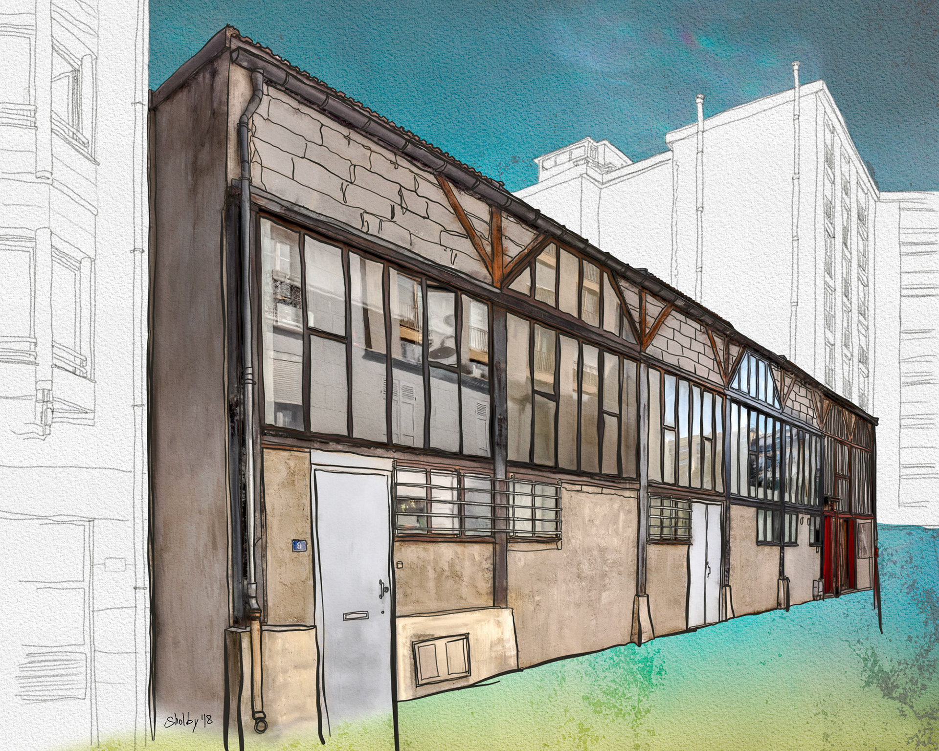 Cité Falguière (40x50)