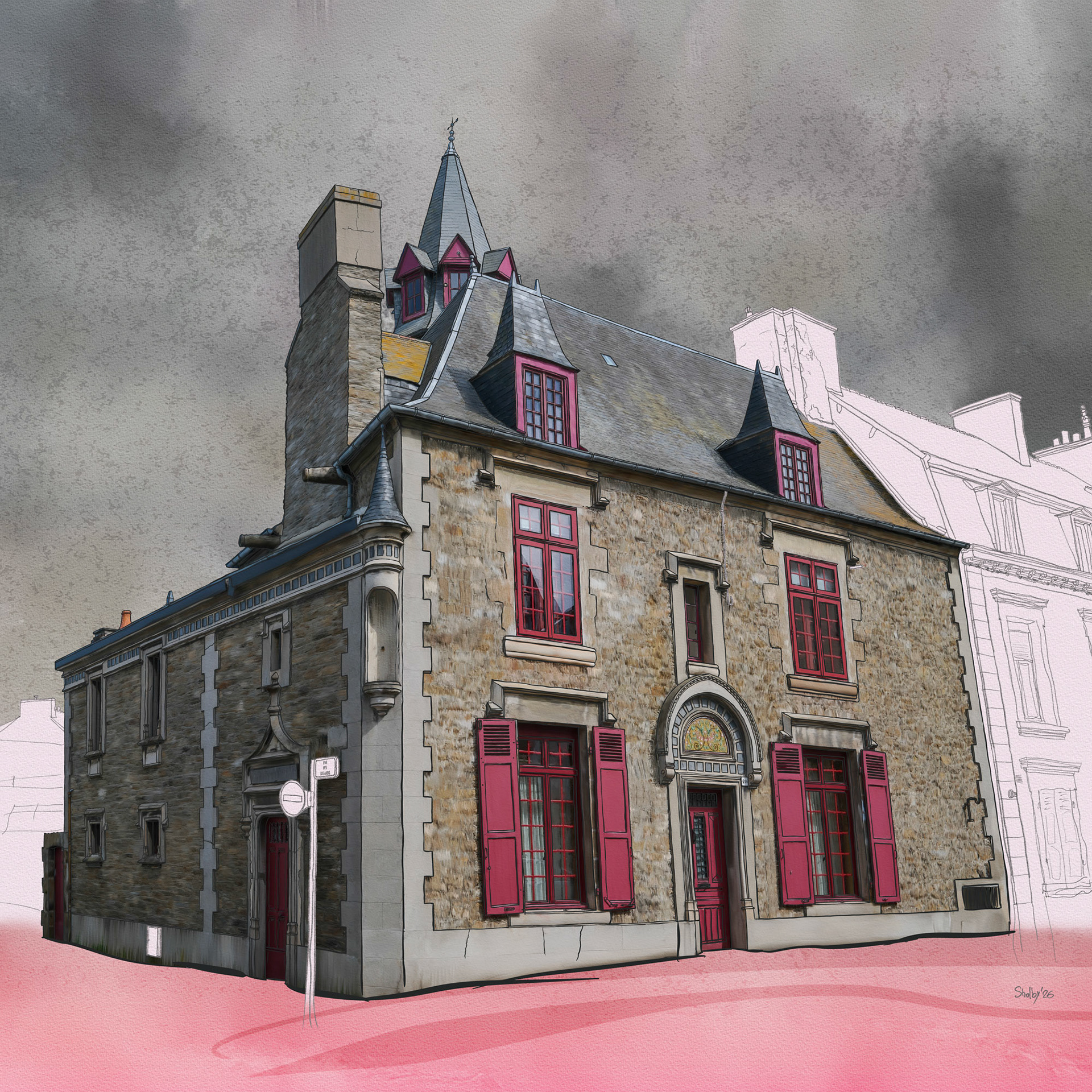 Saint-Malo - Rue Dreux (70x70)