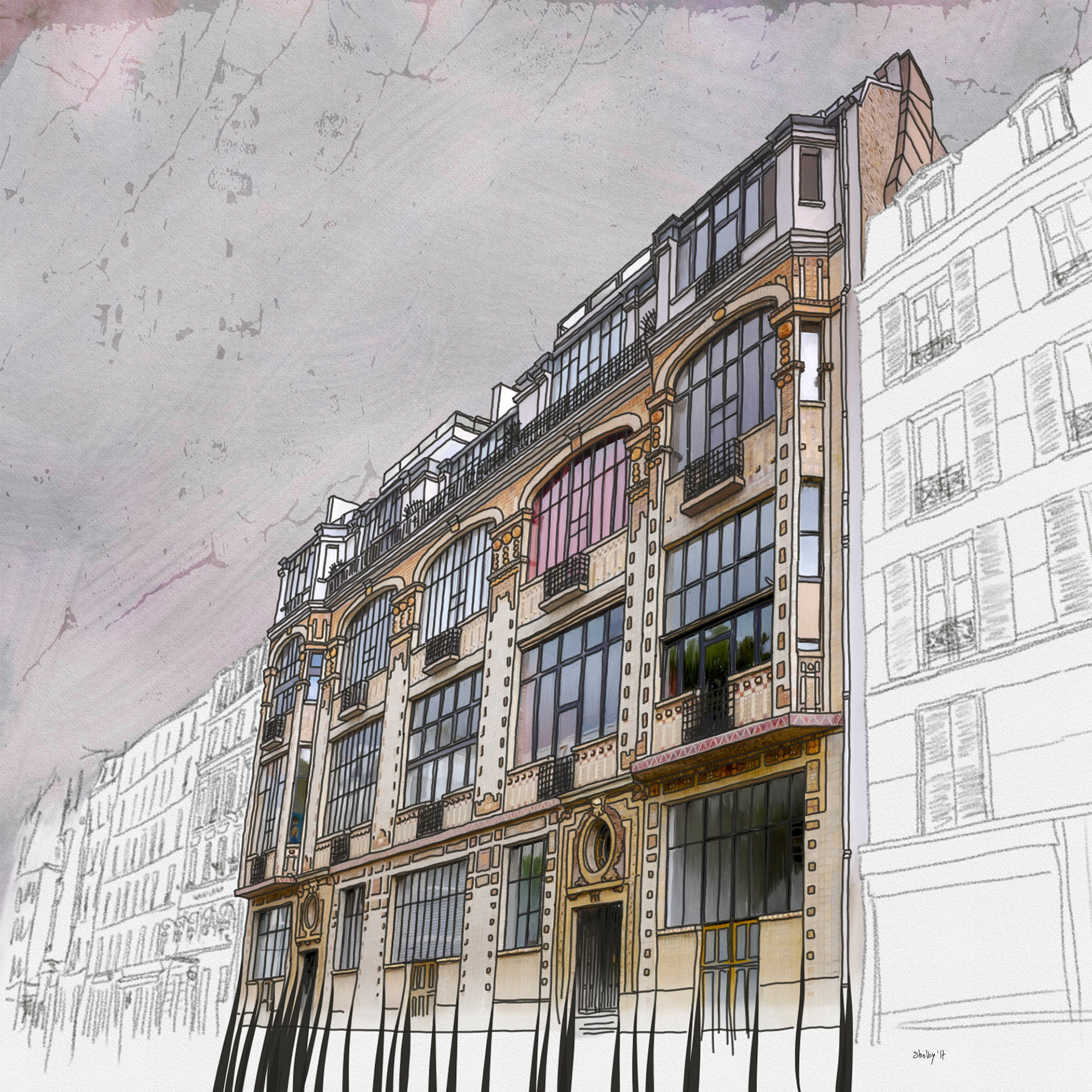 Rue Campagne Première (80x80)