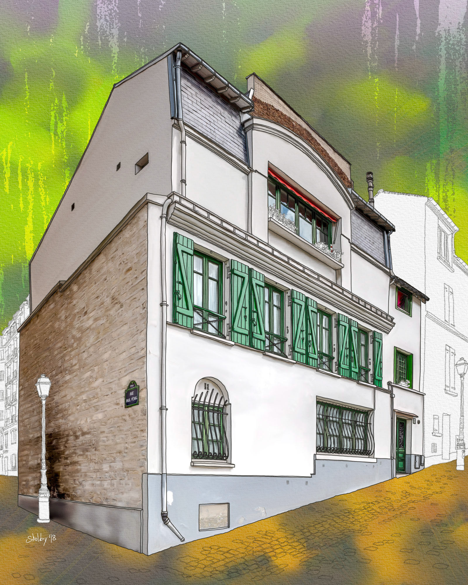 Rue des Saules (50x40)