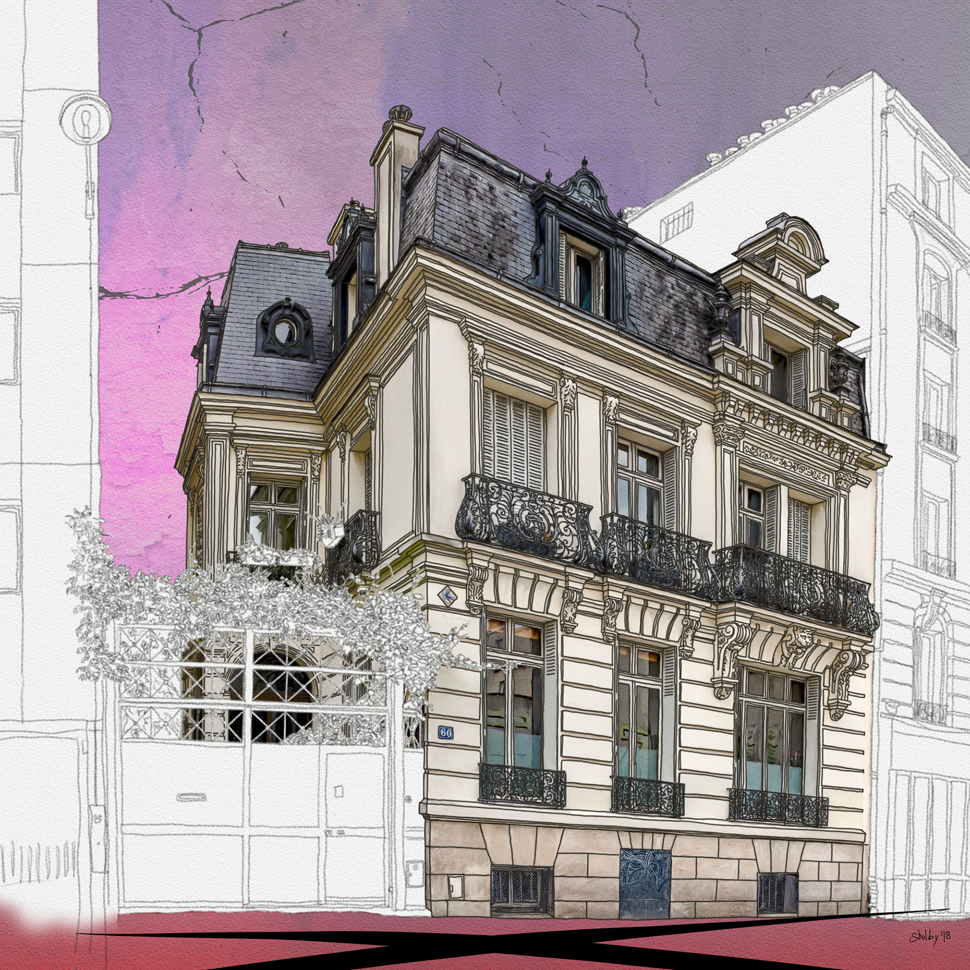 Rue de Buzenval /1 (60x60)