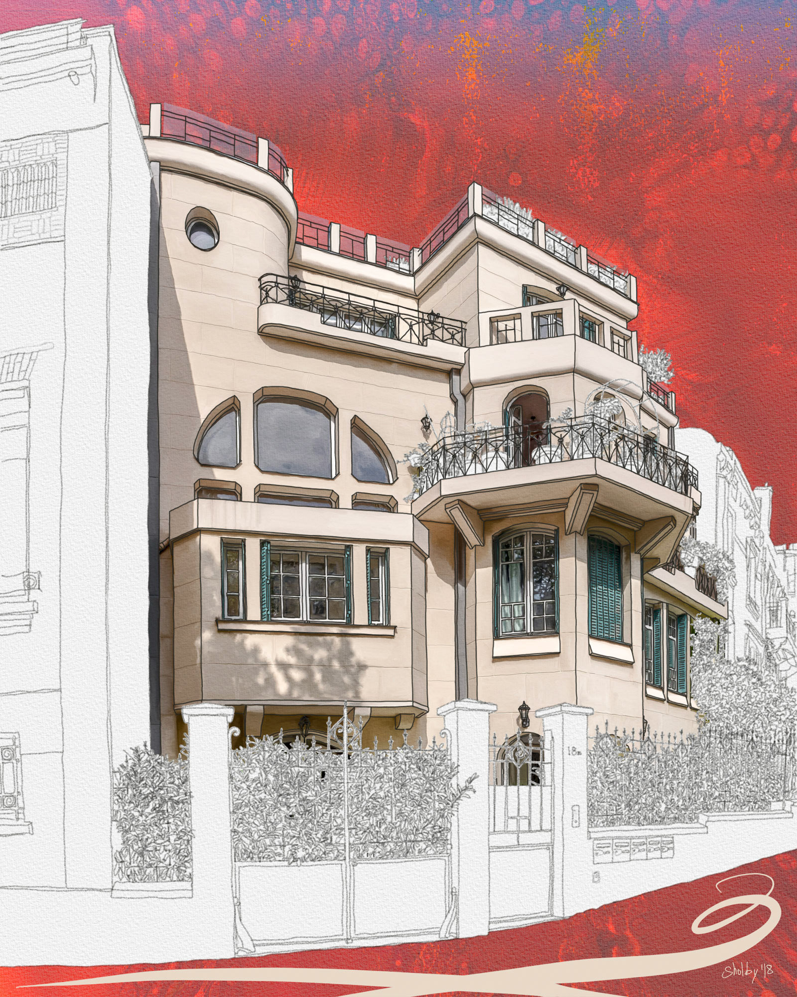 Avenue Junot (50x40)