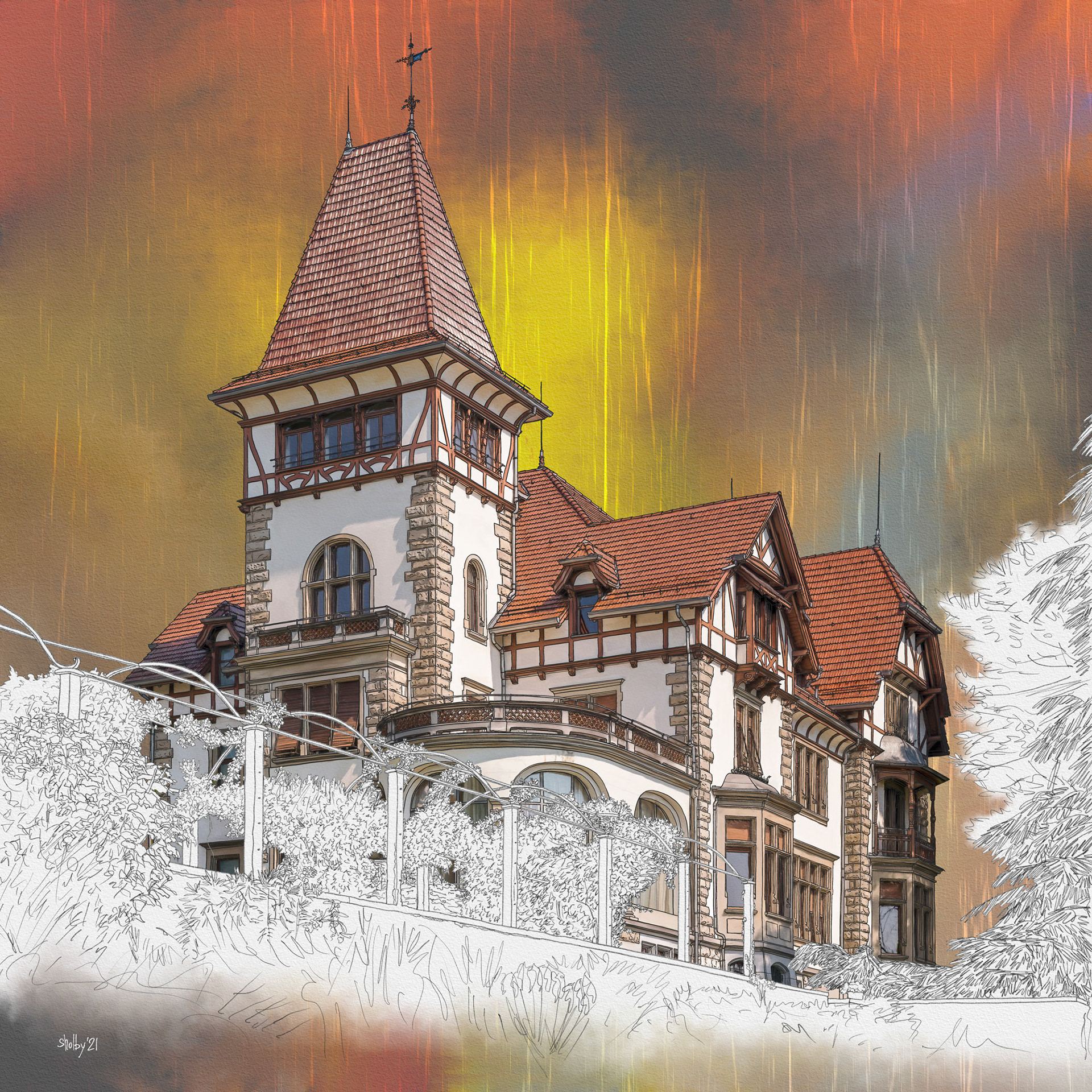 Zurich - Kappelistrasse (70x70)