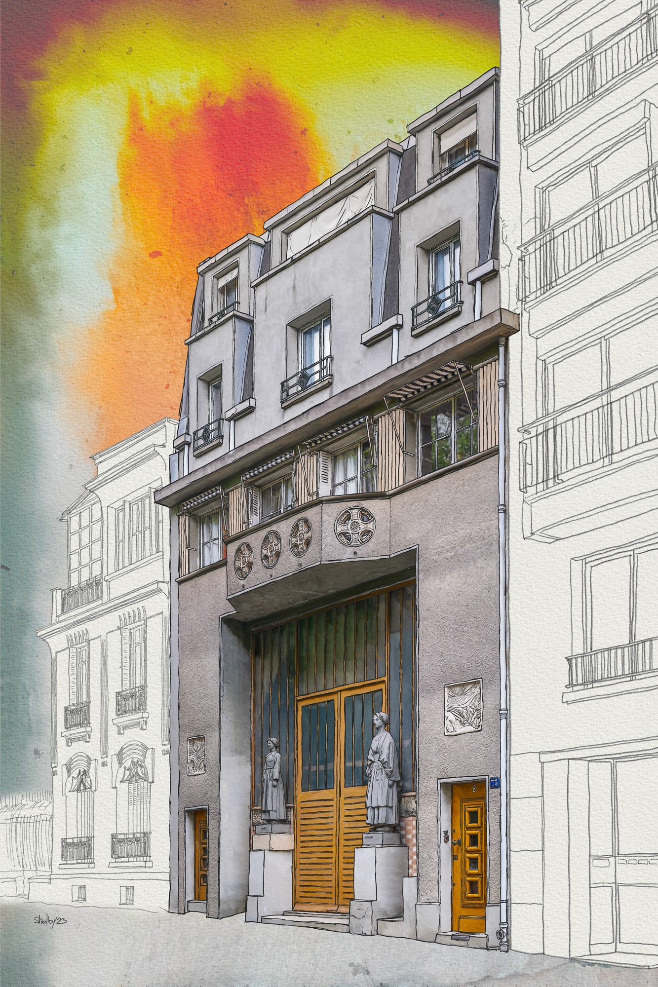 Boulevard de Montmorency 1 (60x40)